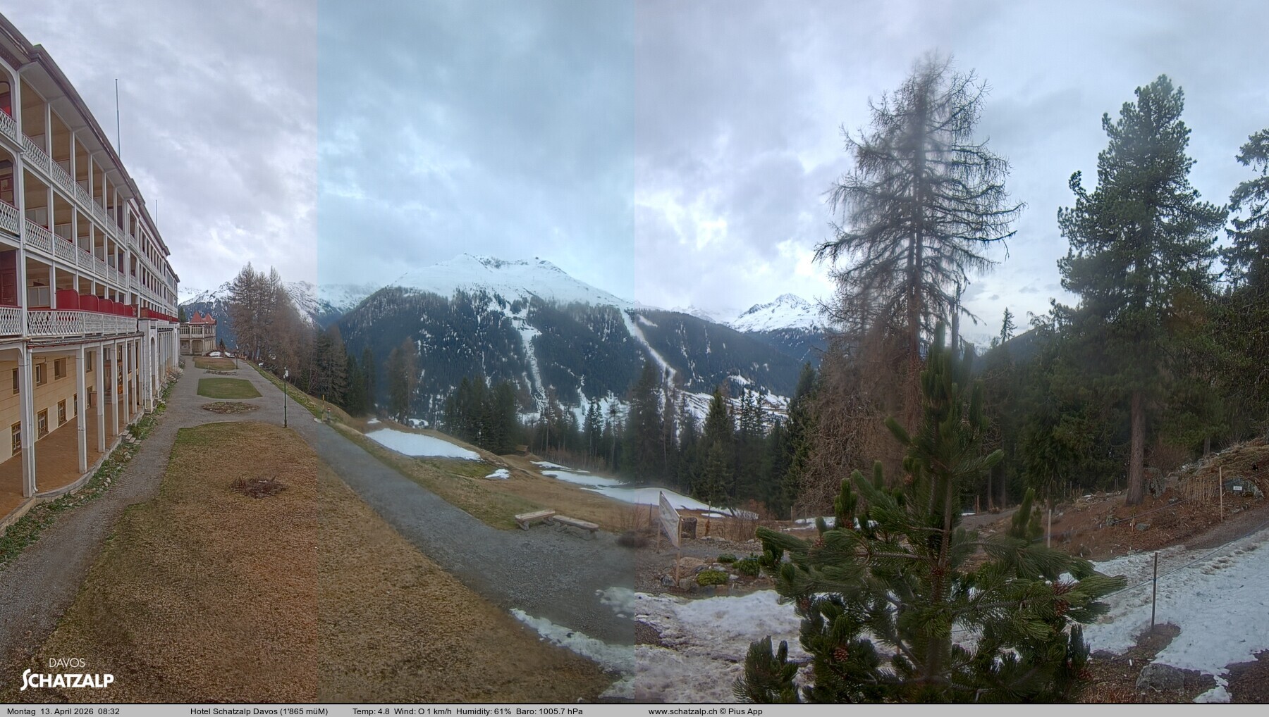 Archiv Foto Webcam Hotel Schatzalp, Davos