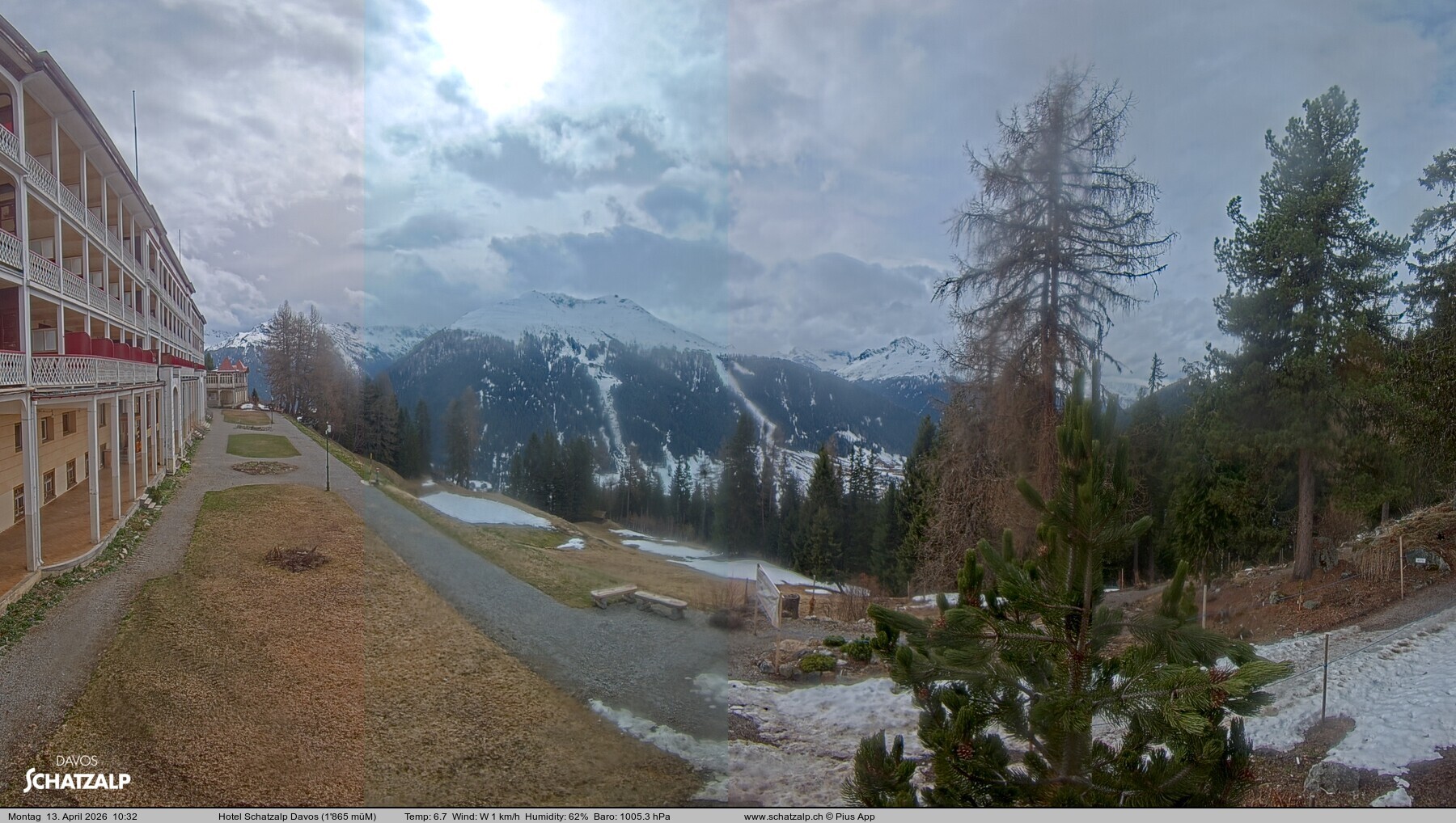 Archiv Foto Webcam Hotel Schatzalp, Davos