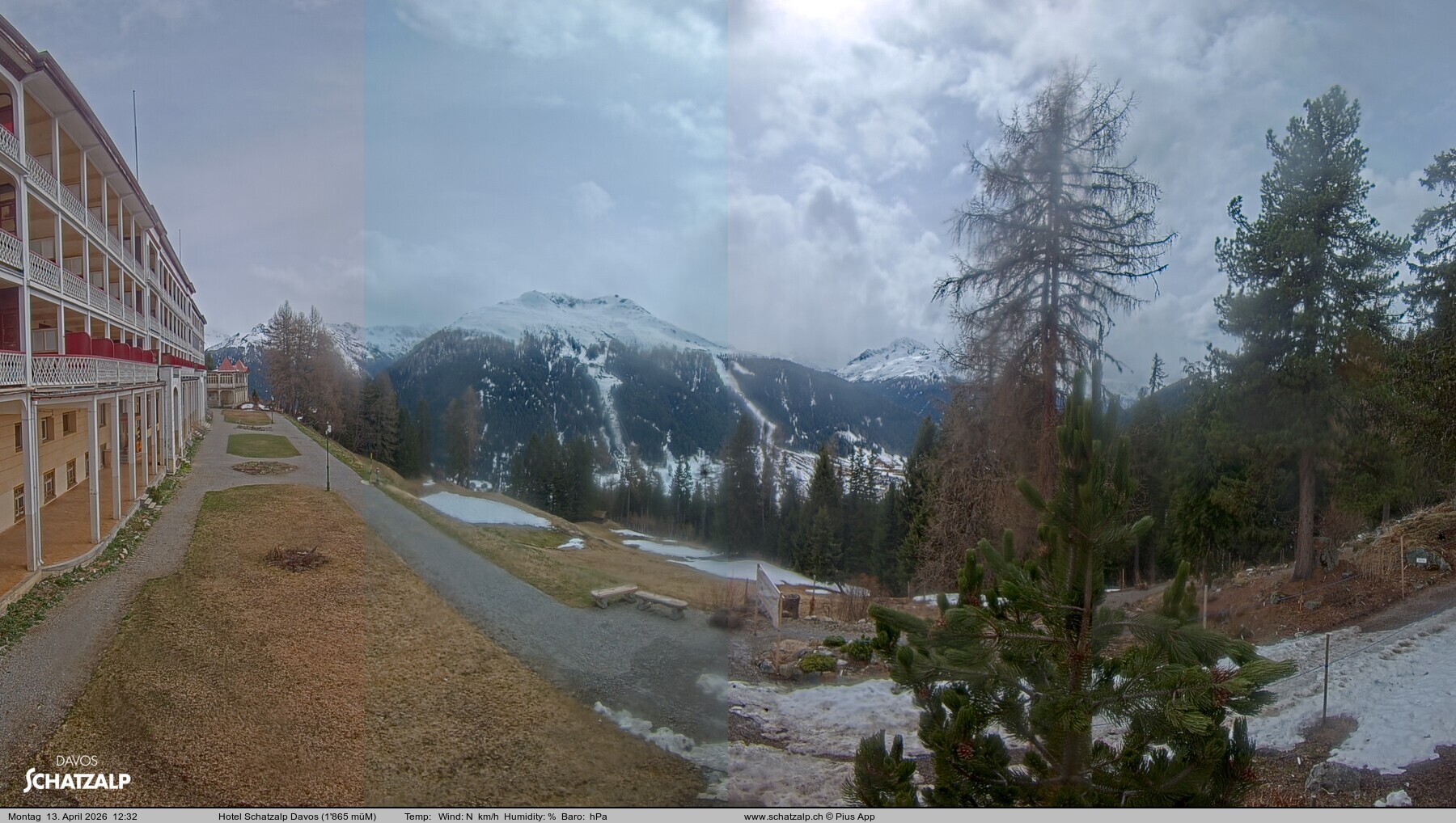 Archiv Foto Webcam Hotel Schatzalp, Davos