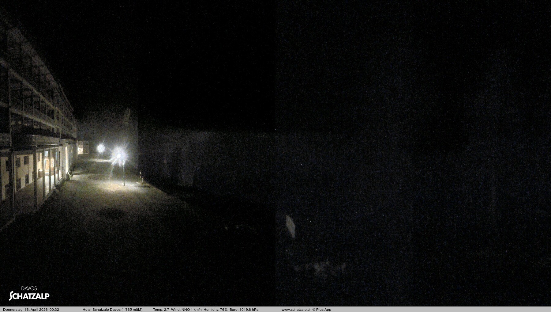 Archived image Webcam Schatzalp Hotel, Davos