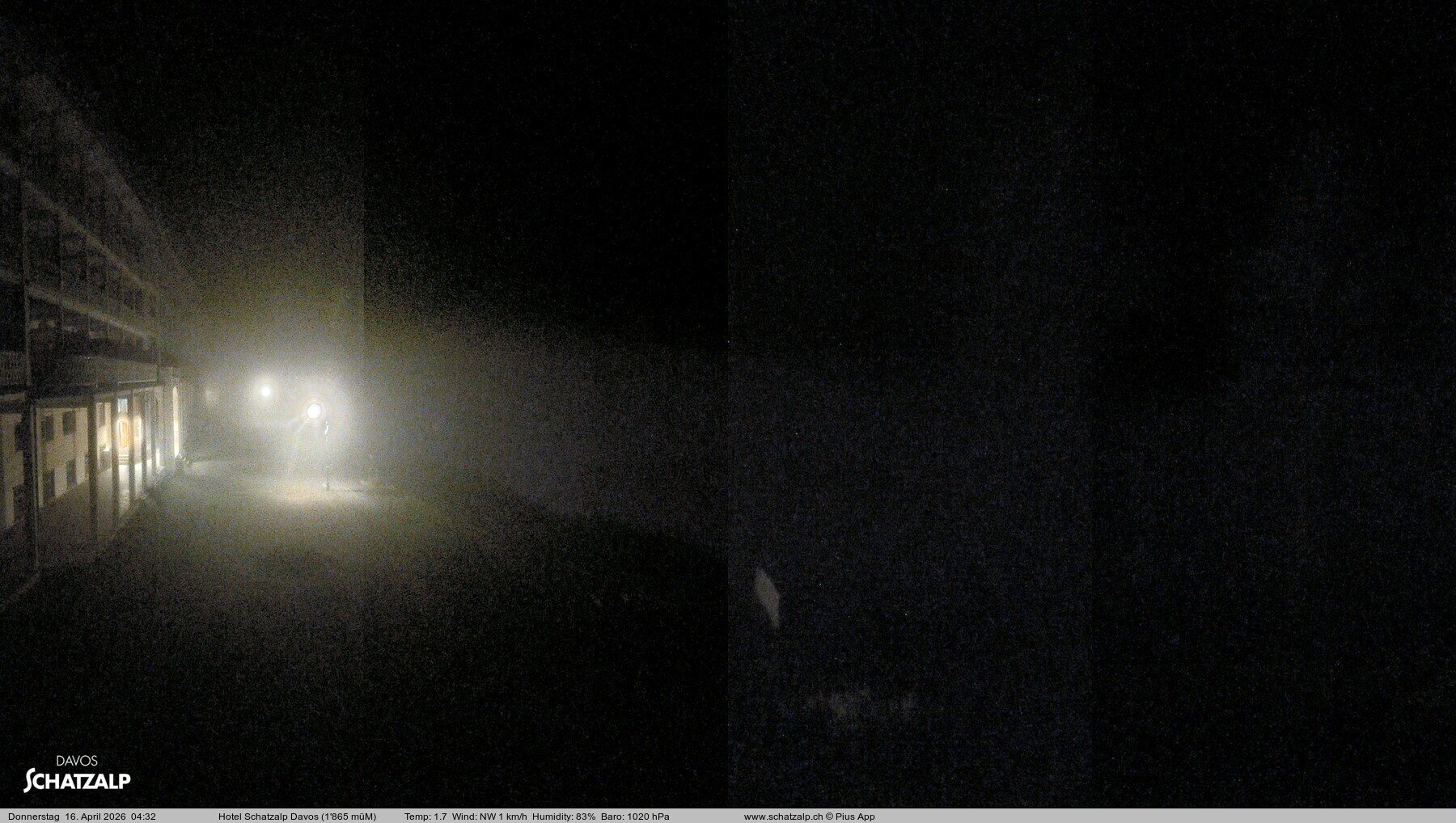 Archived image Webcam Schatzalp Hotel, Davos