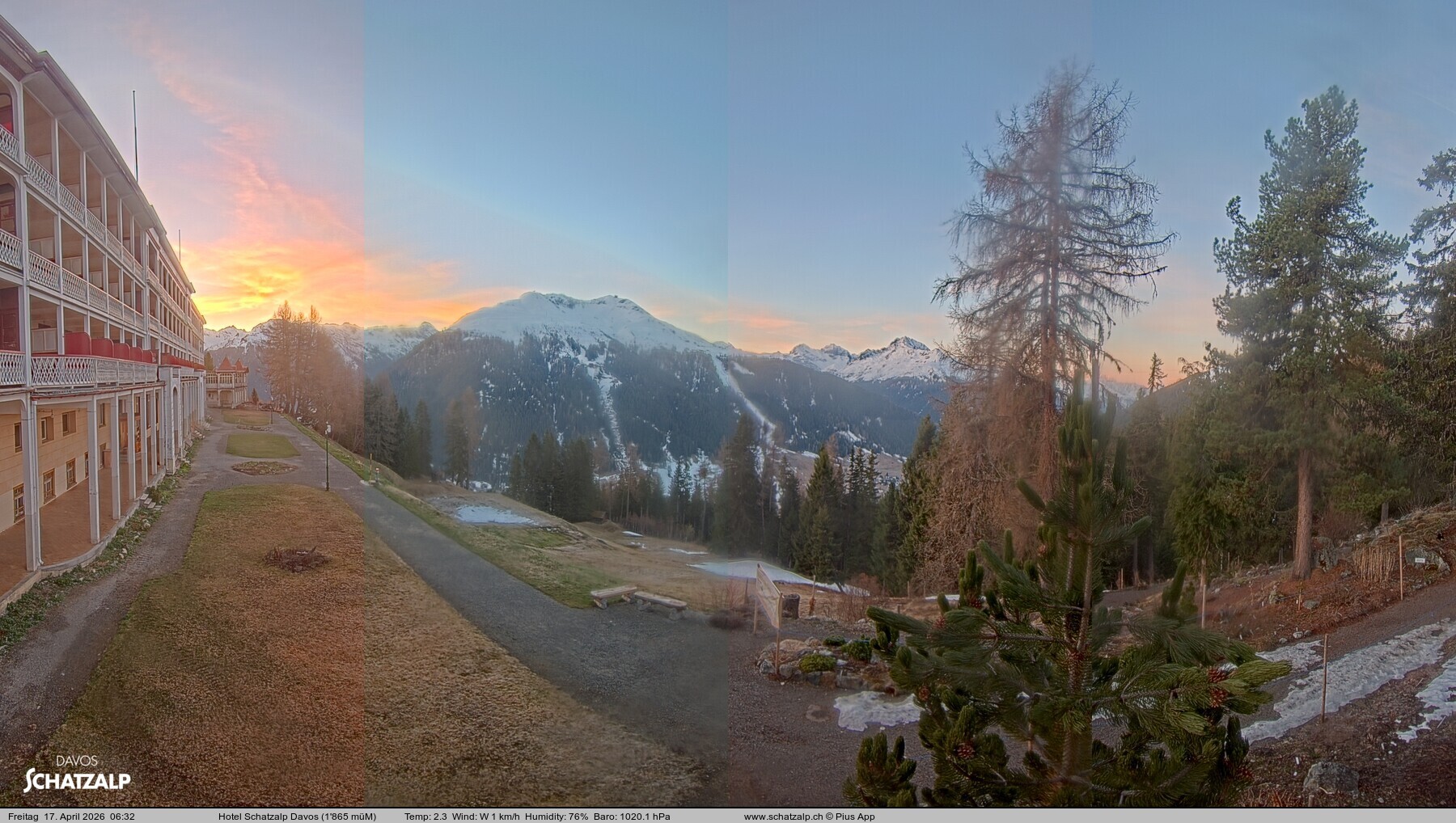 Archiv Foto Webcam Hotel Schatzalp, Davos