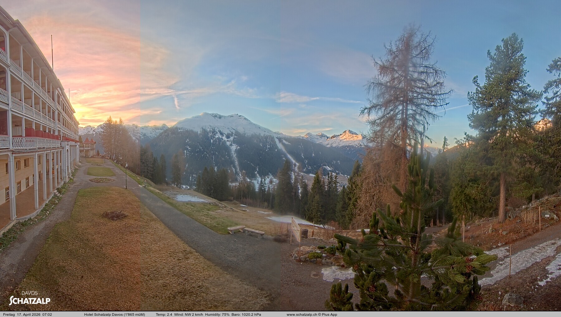 Archiv Foto Webcam Hotel Schatzalp, Davos