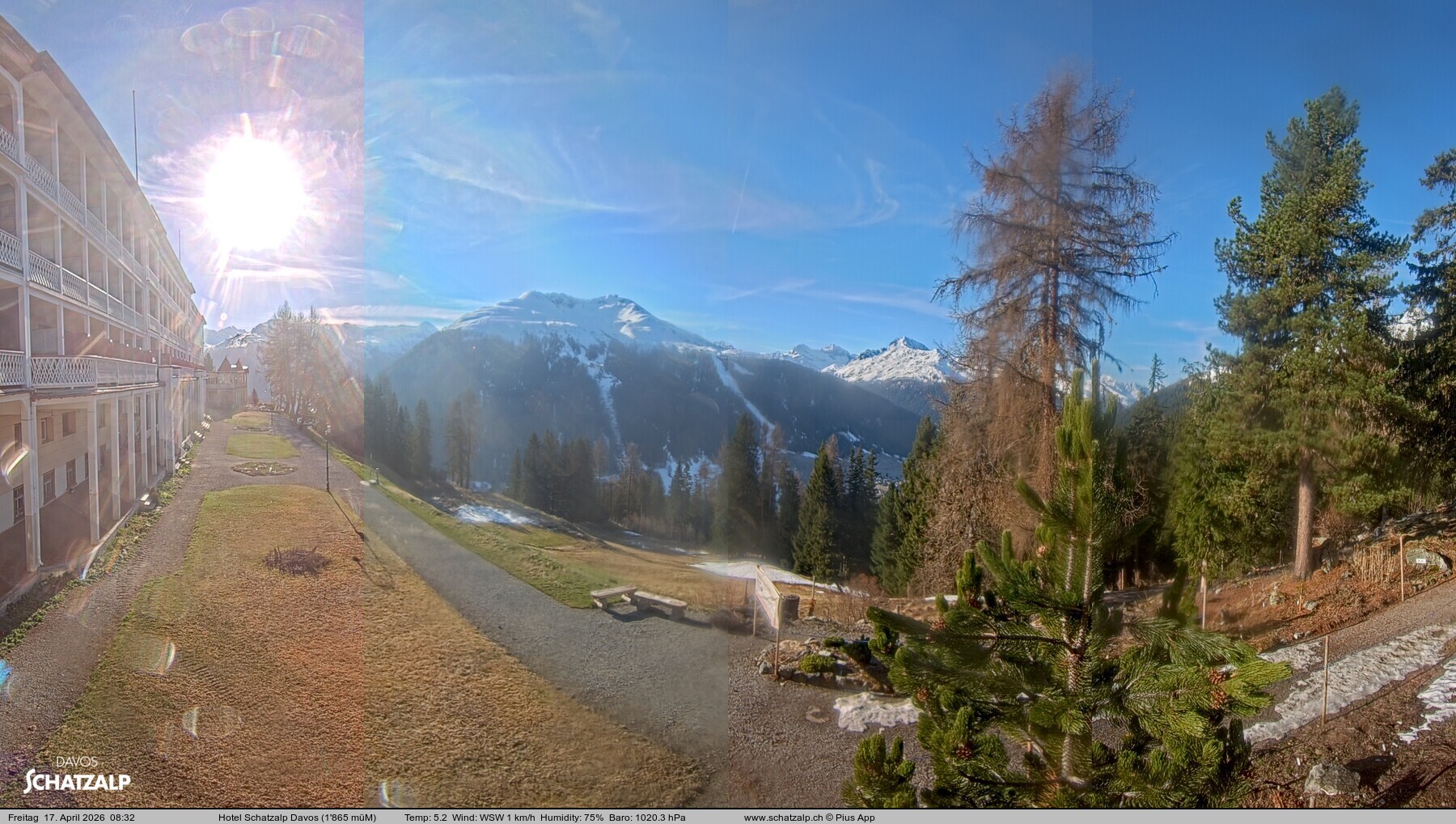 Archiv Foto Webcam Hotel Schatzalp, Davos