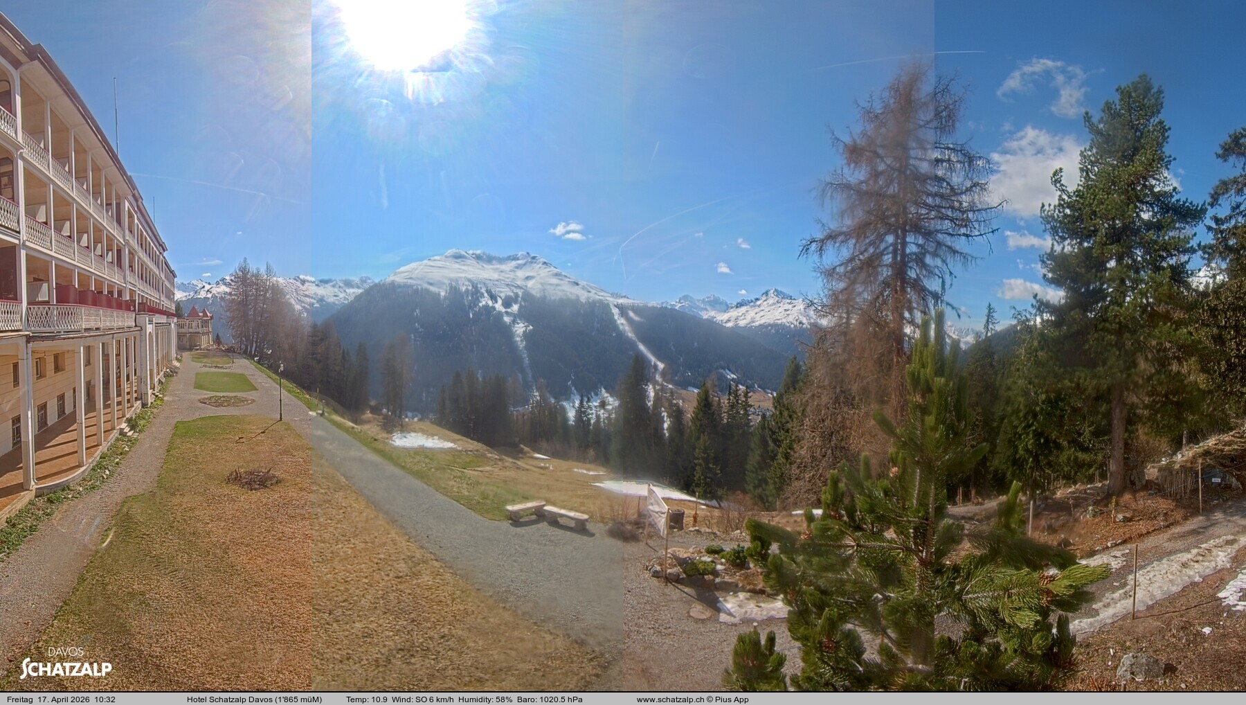 Archiv Foto Webcam Hotel Schatzalp, Davos