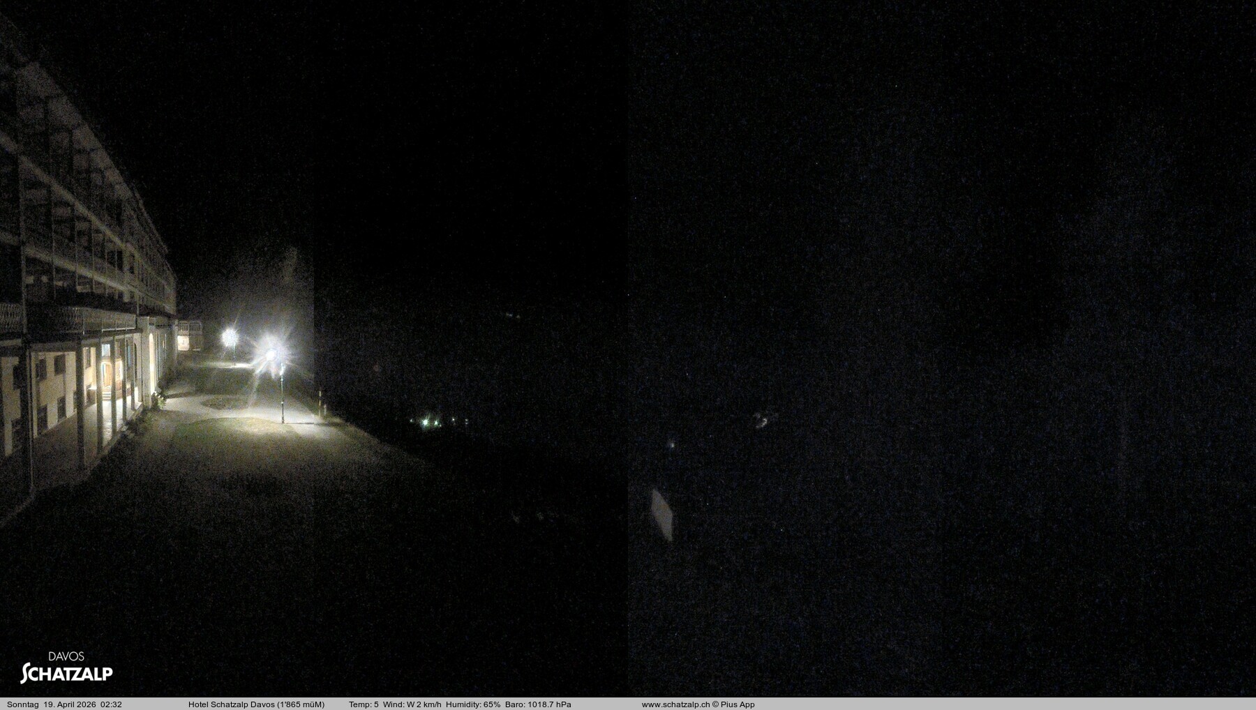 Archived image Webcam Schatzalp Hotel, Davos