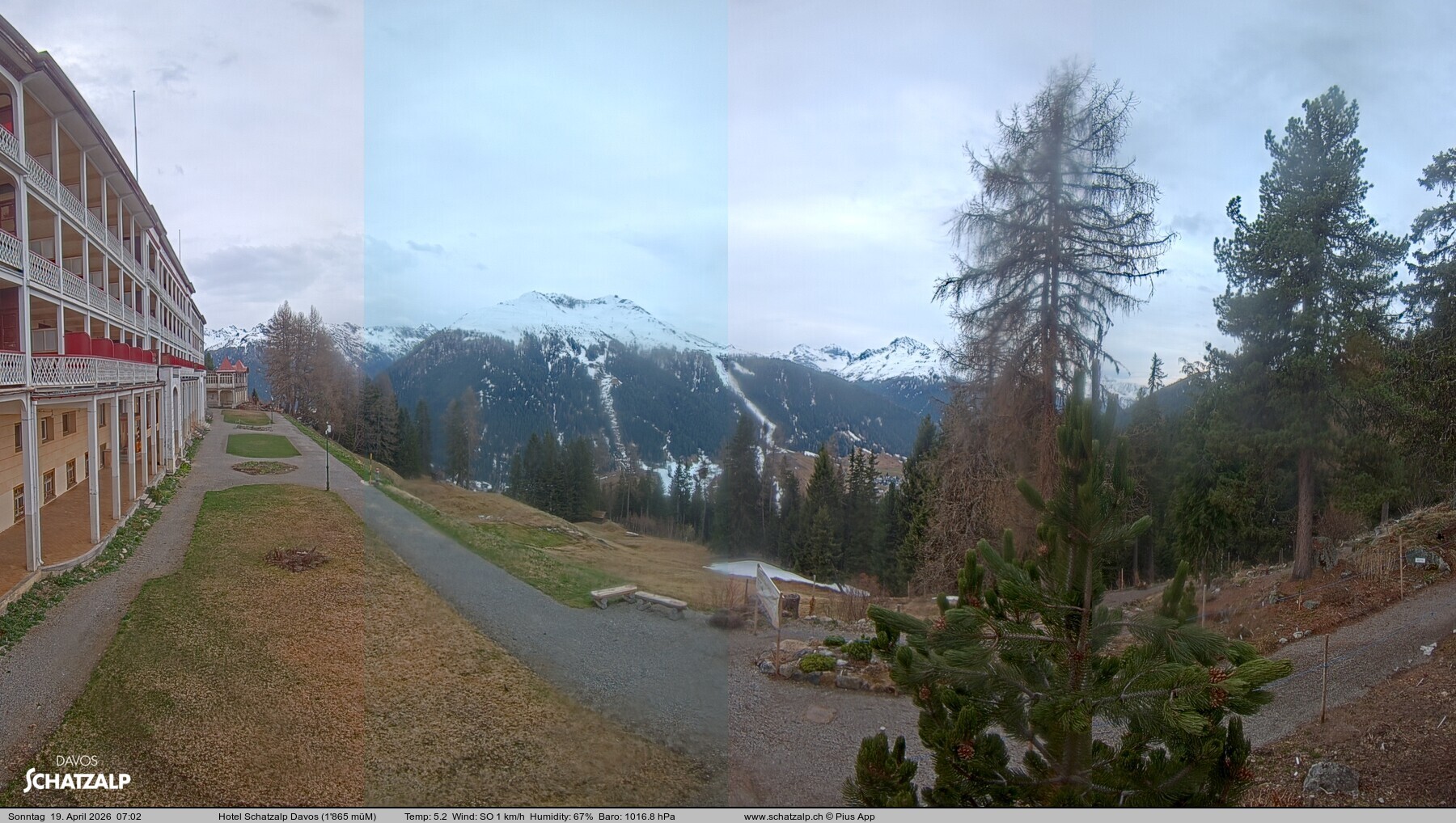 Archiv Foto Webcam Hotel Schatzalp, Davos