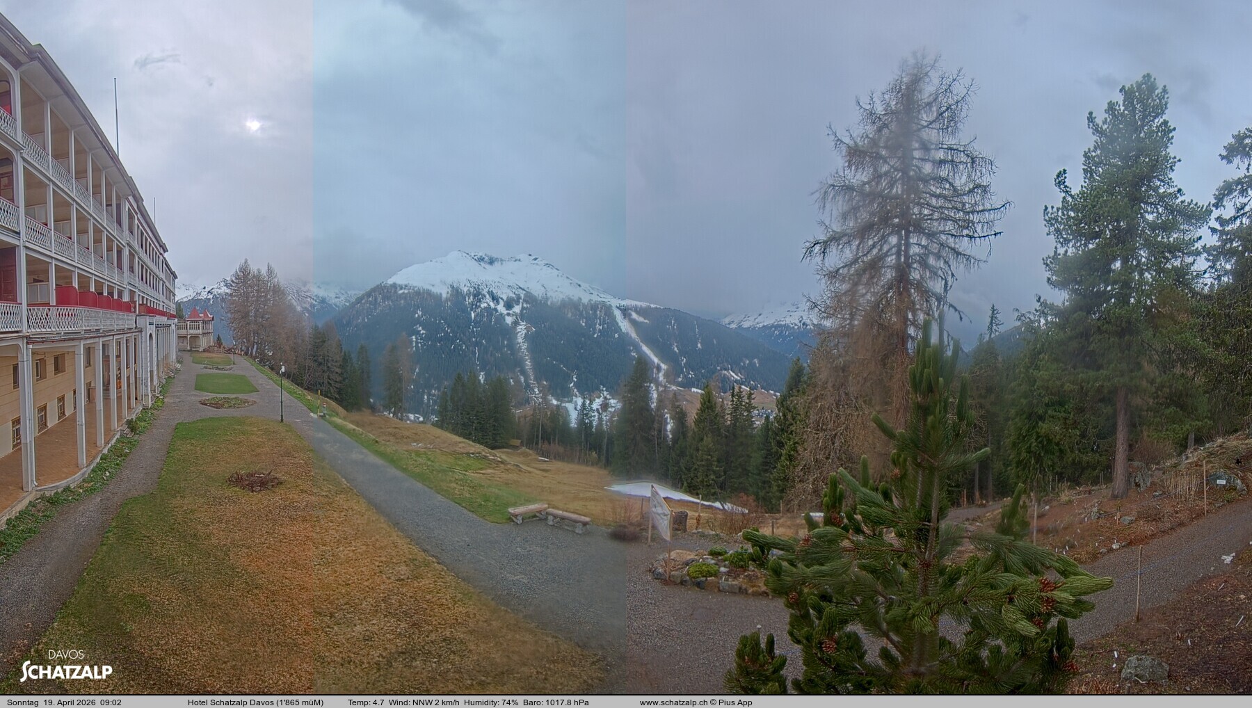 Archiv Foto Webcam Hotel Schatzalp, Davos