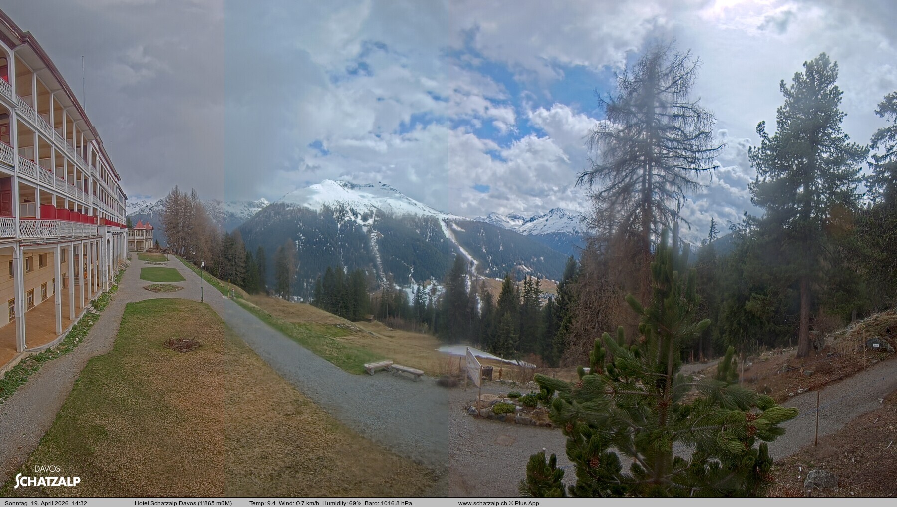 Archiv Foto Webcam Hotel Schatzalp, Davos