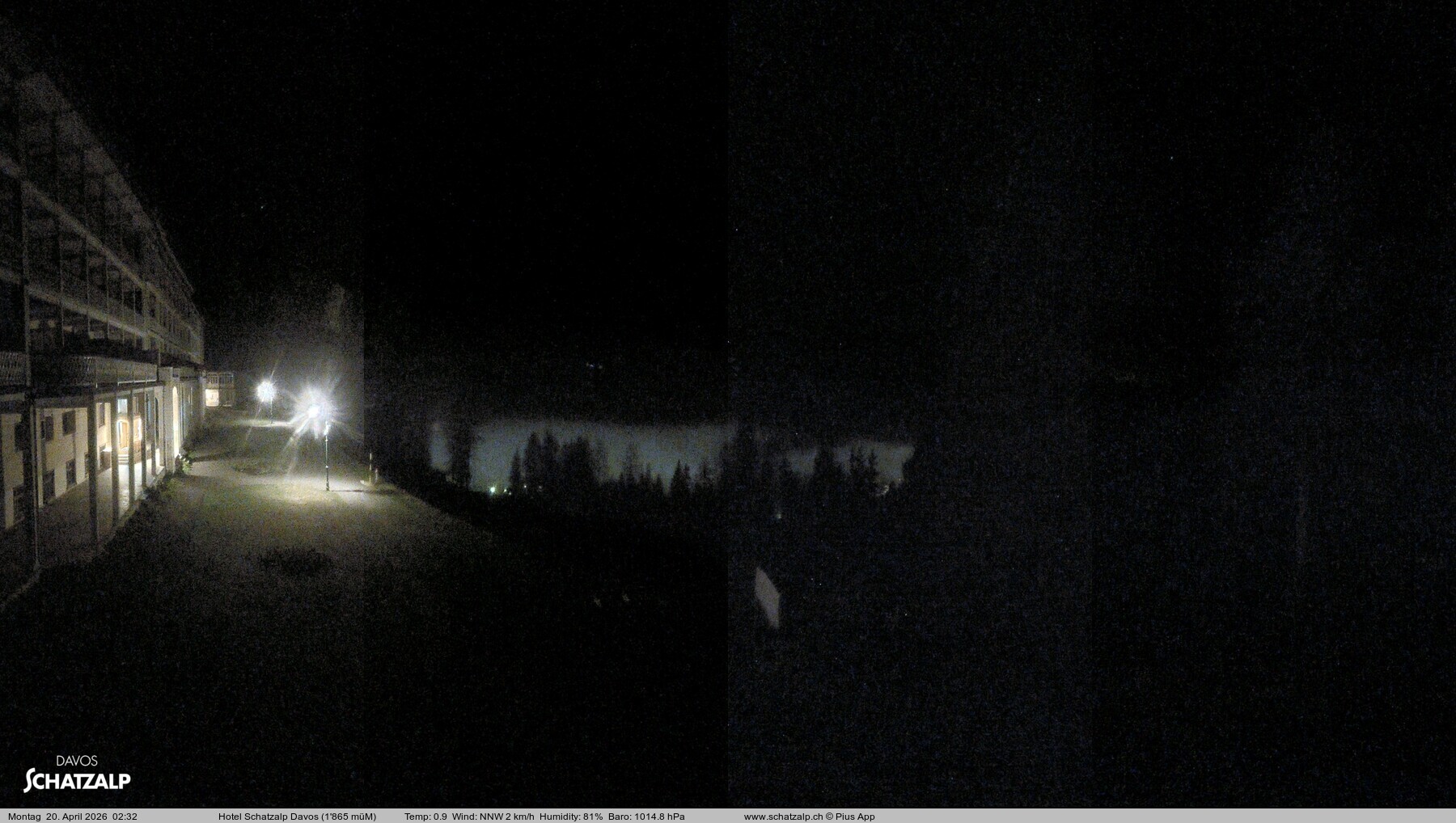 Archived image Webcam Schatzalp Hotel, Davos