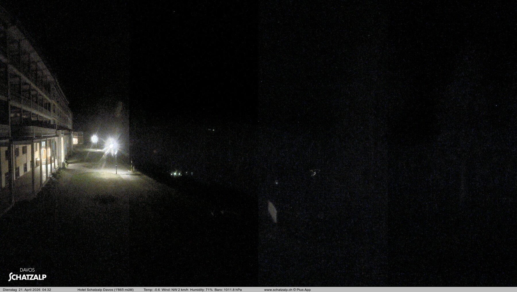 Archived image Webcam Schatzalp Hotel, Davos