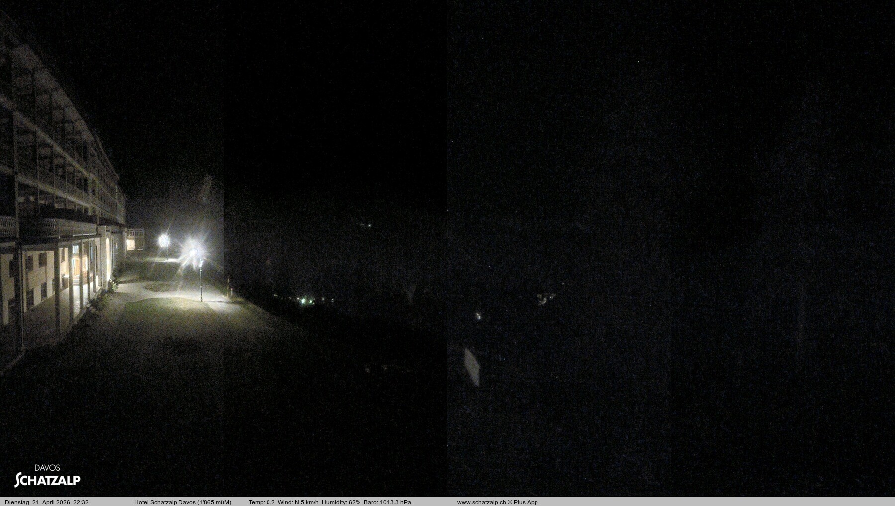 Archived image Webcam Schatzalp Hotel, Davos