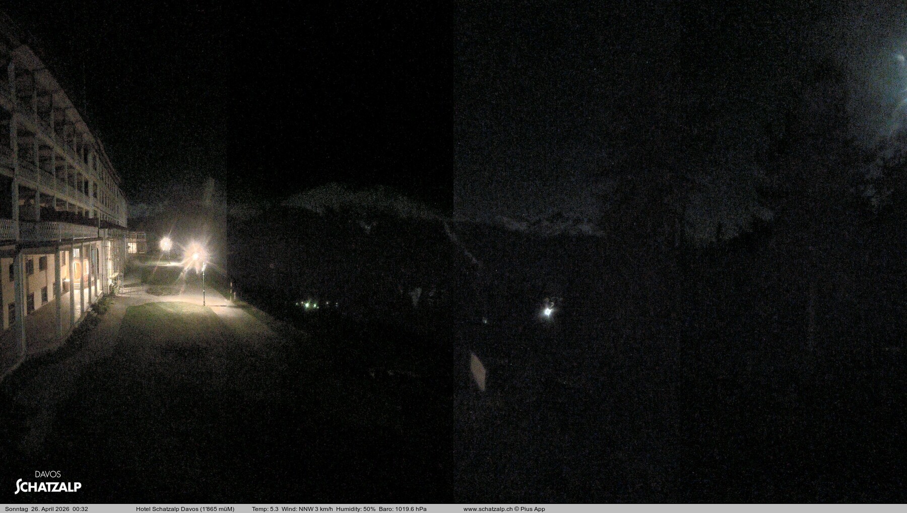 Archived image Webcam Schatzalp Hotel, Davos