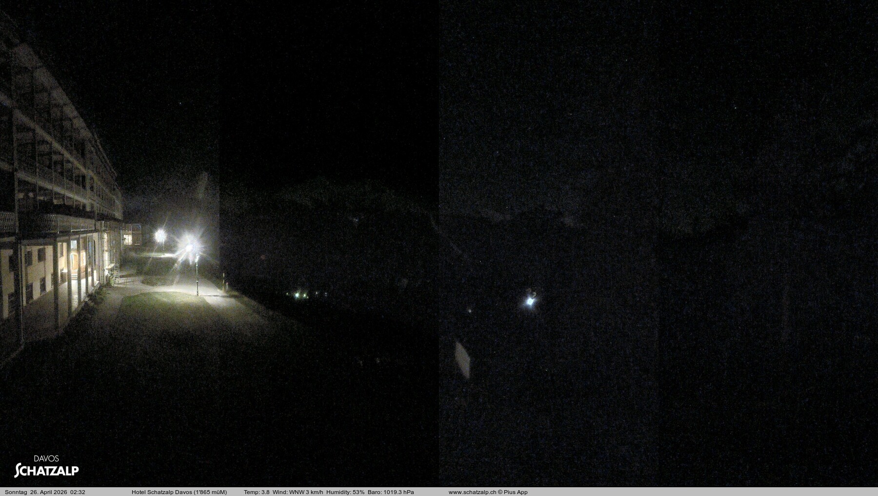 Archived image Webcam Schatzalp Hotel, Davos