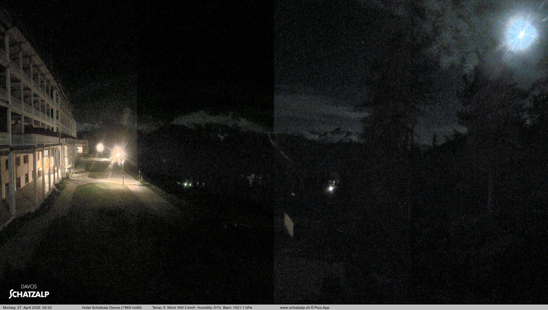 Archiv Foto Webcam Hotel Schatzalp, Davos