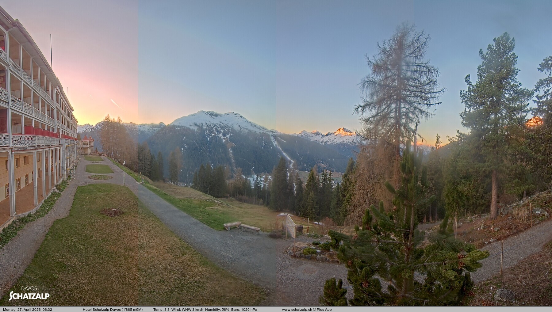 Archiv Foto Webcam Hotel Schatzalp, Davos