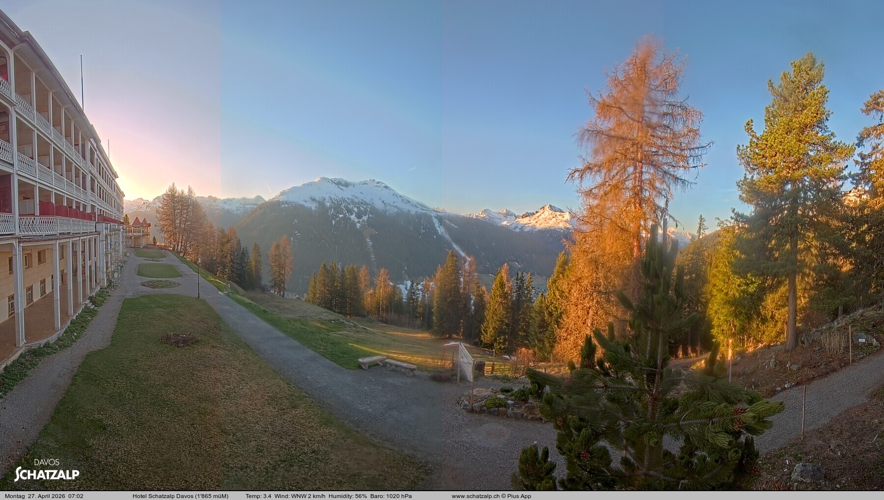 Archiv Foto Webcam Hotel Schatzalp, Davos