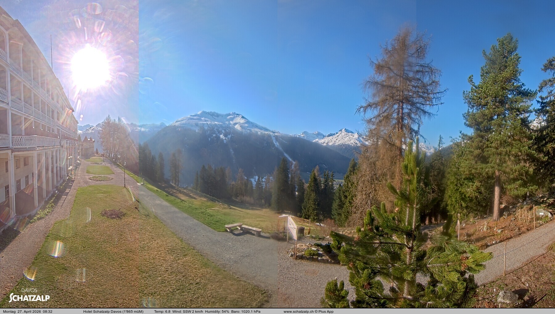 Archiv Foto Webcam Hotel Schatzalp, Davos