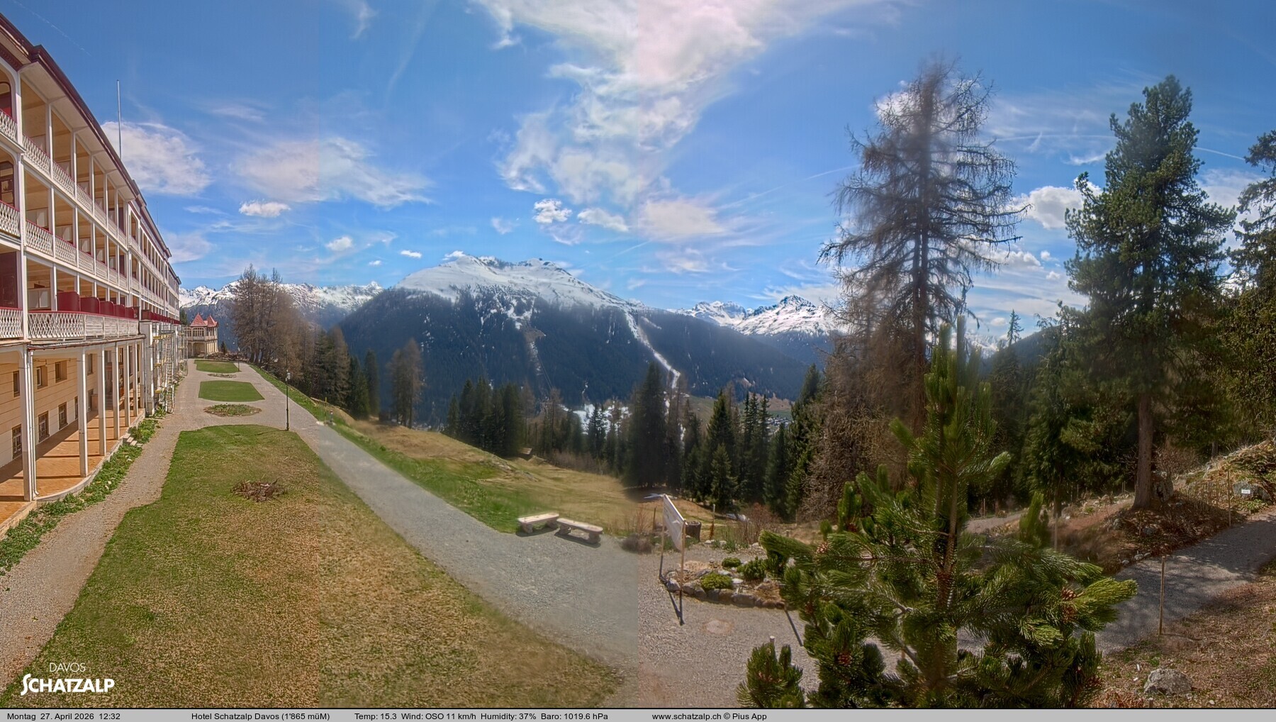 Archiv Foto Webcam Hotel Schatzalp, Davos