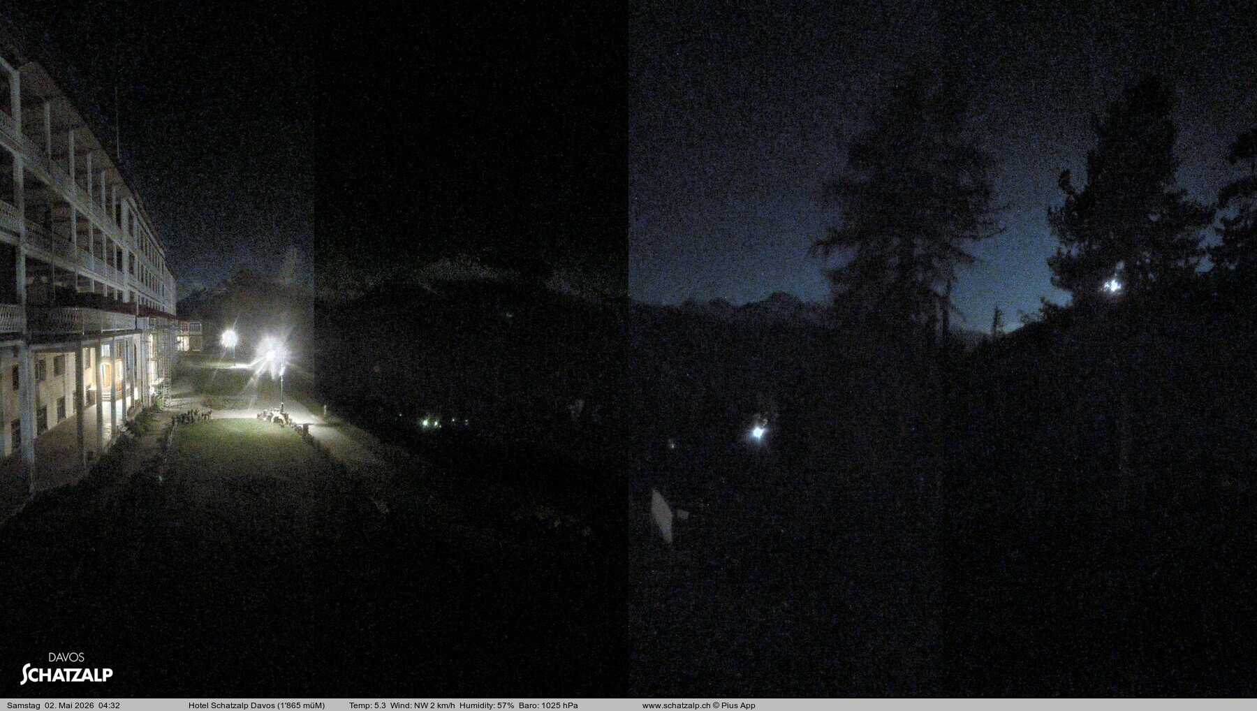 Archived image Webcam Schatzalp Hotel, Davos