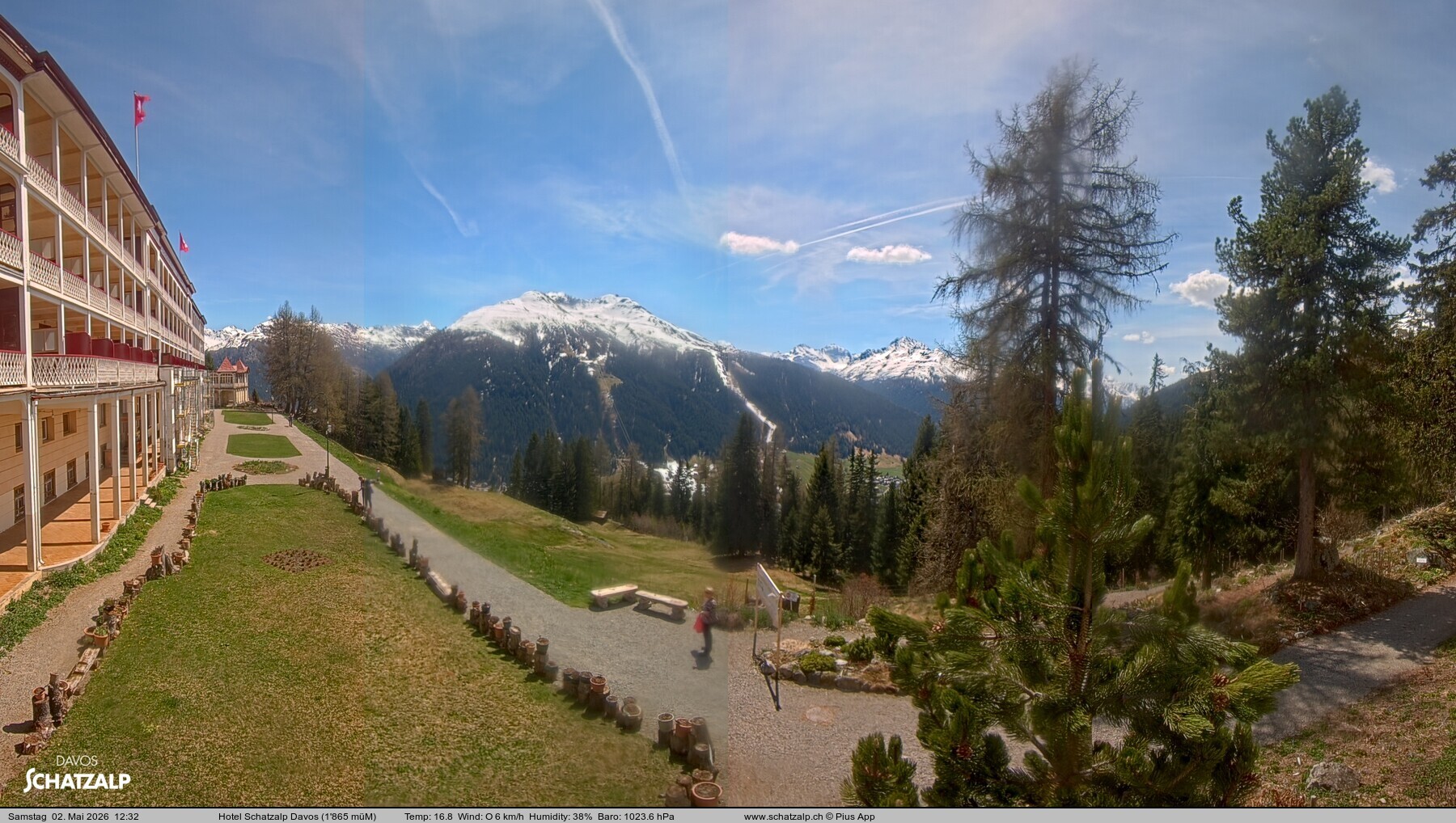 Archiv Foto Webcam Hotel Schatzalp, Davos