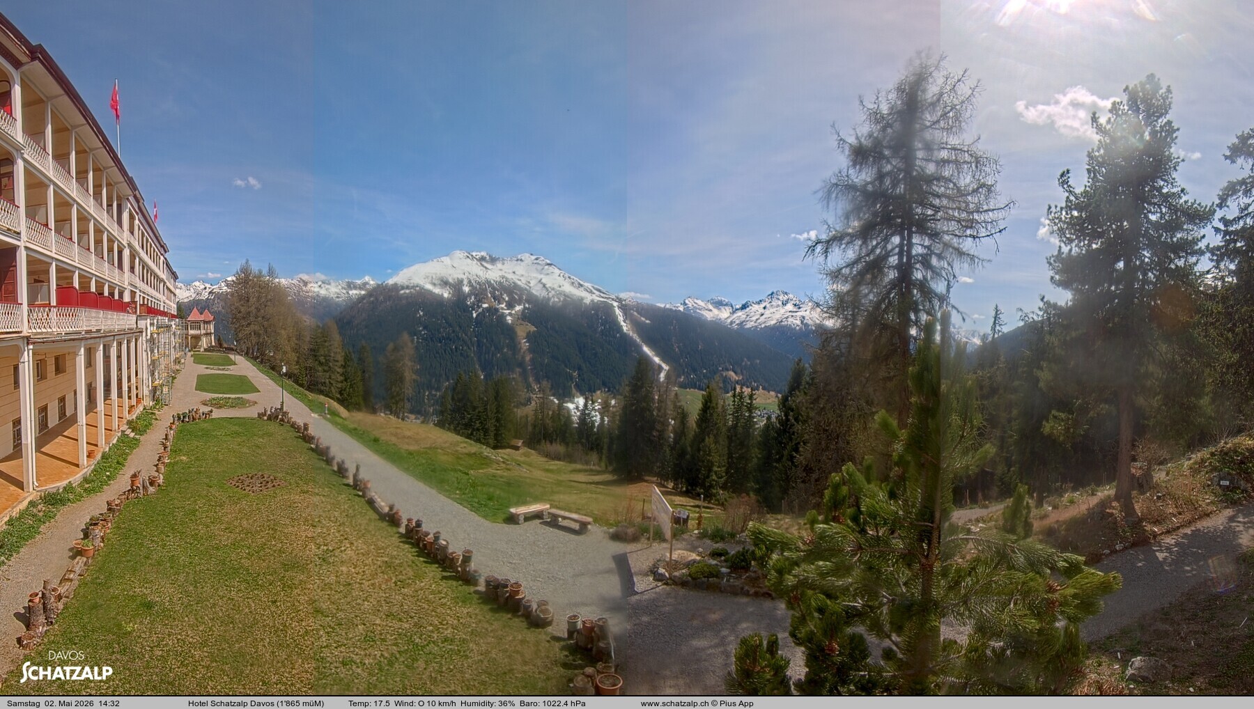 Archiv Foto Webcam Hotel Schatzalp, Davos