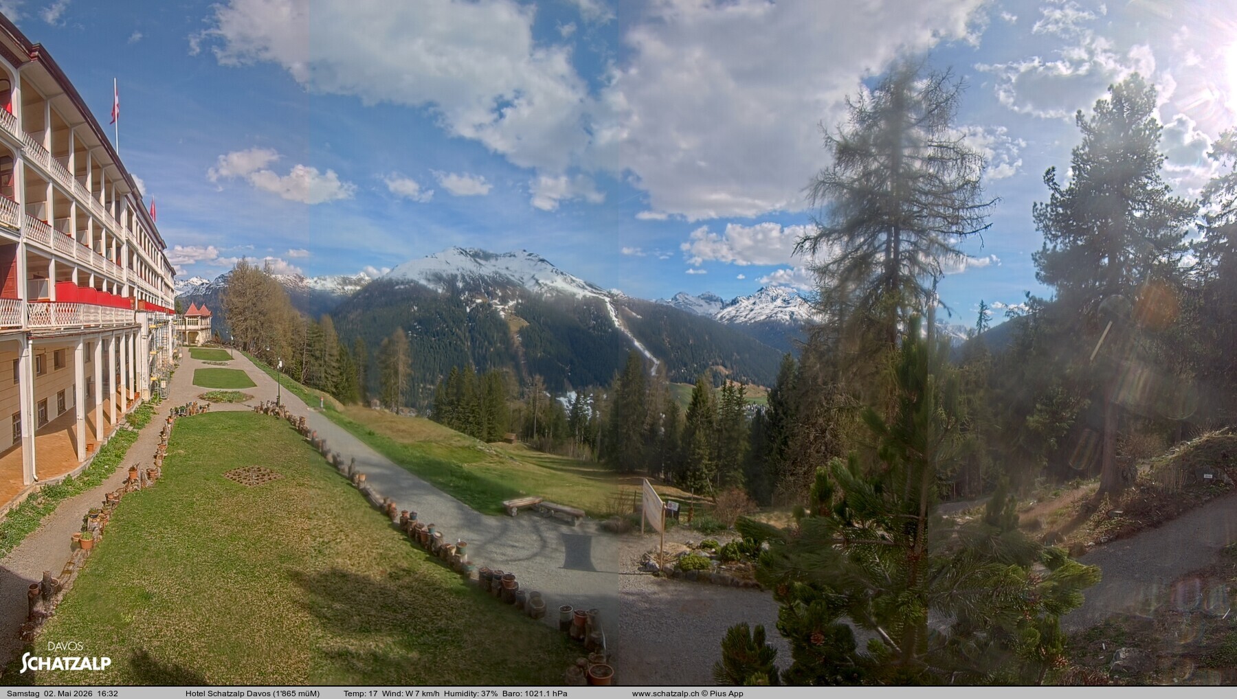 Archiv Foto Webcam Hotel Schatzalp, Davos