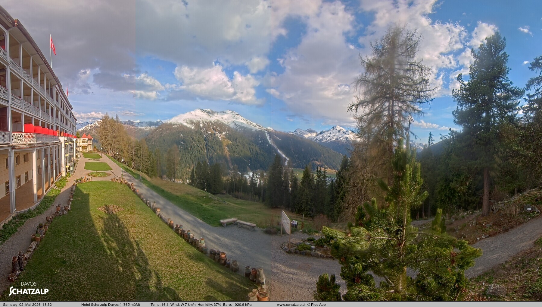 Archiv Foto Webcam Hotel Schatzalp, Davos