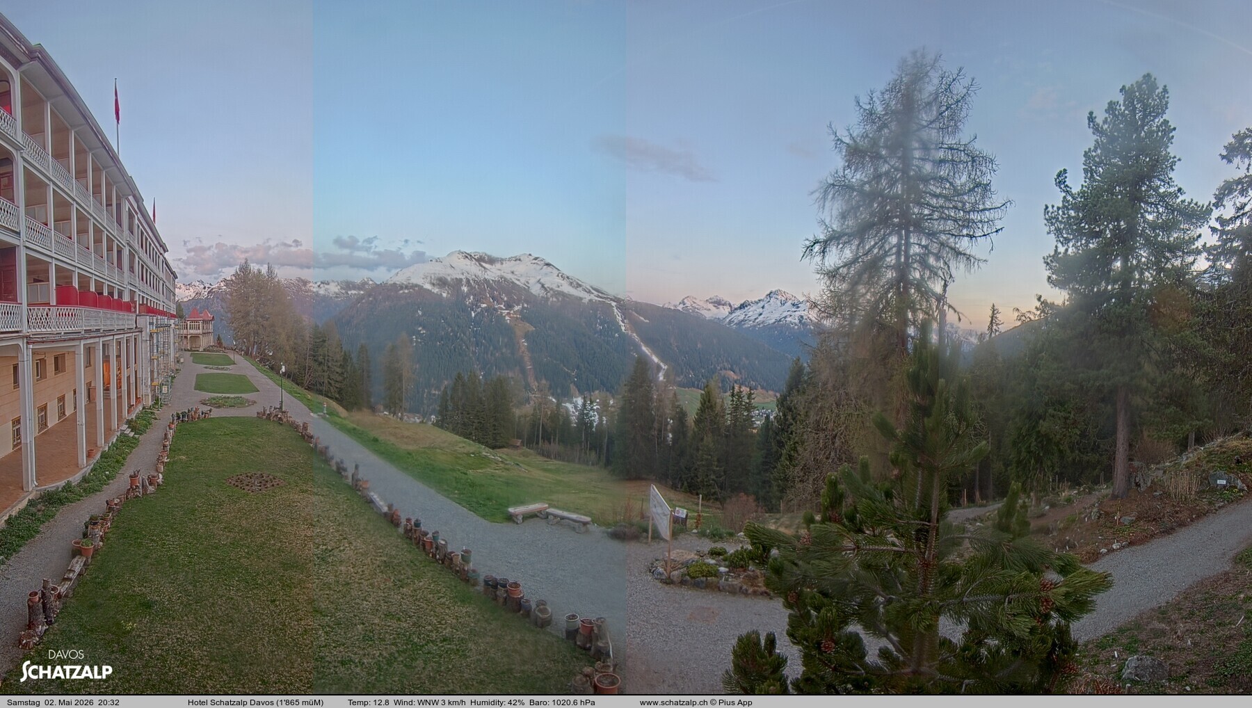 Archiv Foto Webcam Hotel Schatzalp, Davos