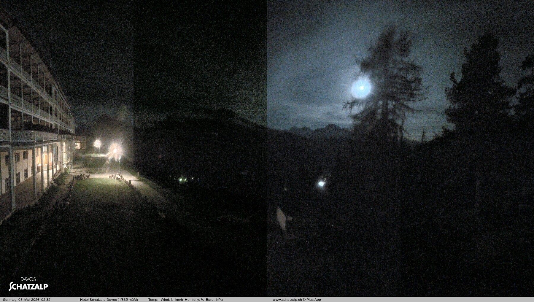 Archived image Webcam Schatzalp Hotel, Davos