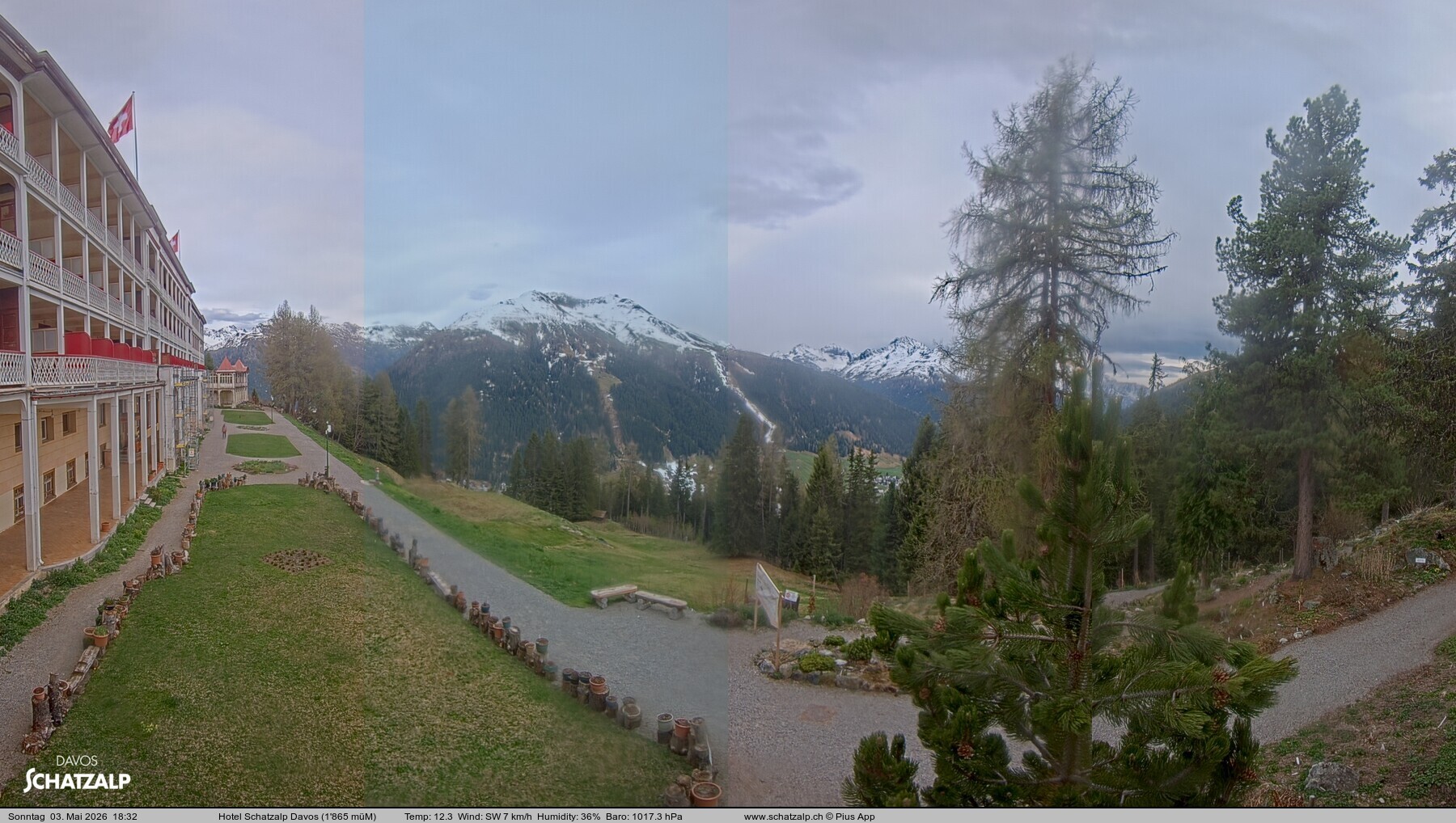 Archiv Foto Webcam Hotel Schatzalp, Davos