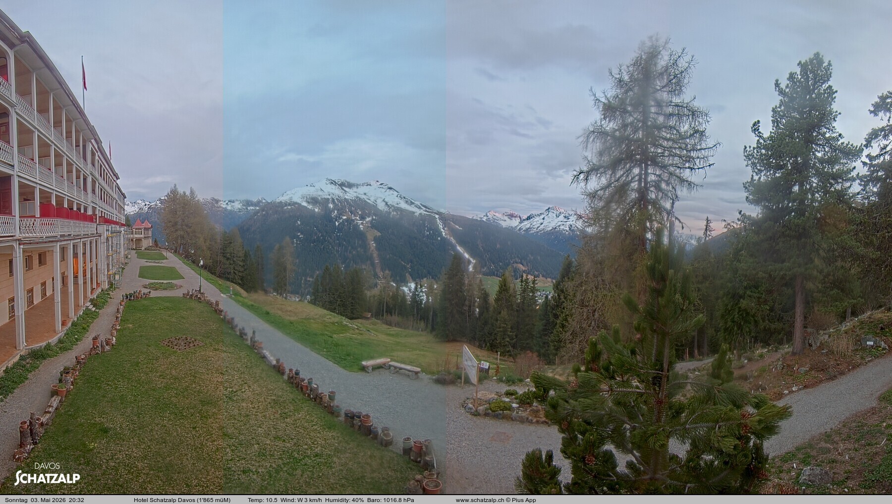 Archiv Foto Webcam Hotel Schatzalp, Davos