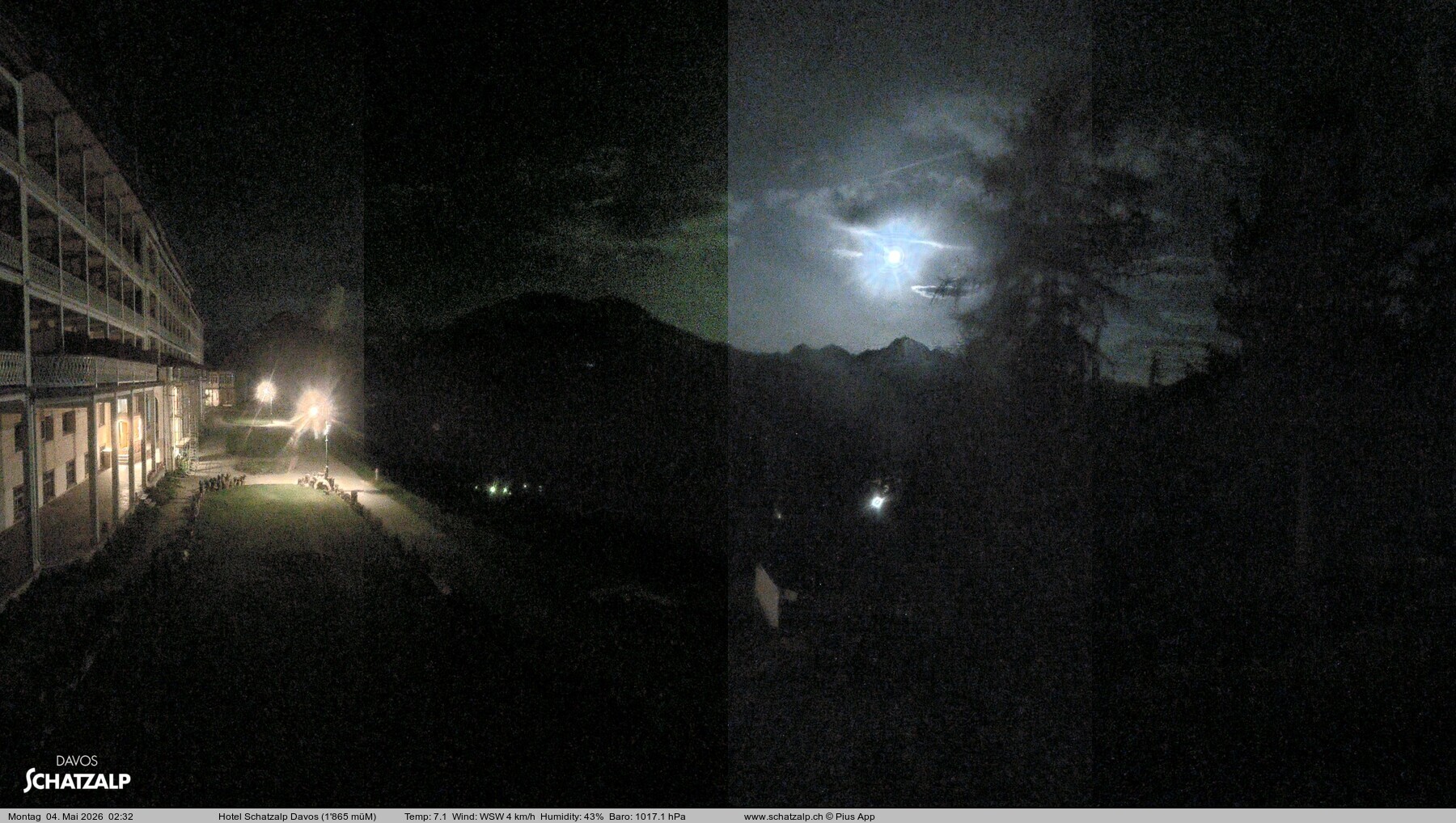 Archived image Webcam Schatzalp Hotel, Davos