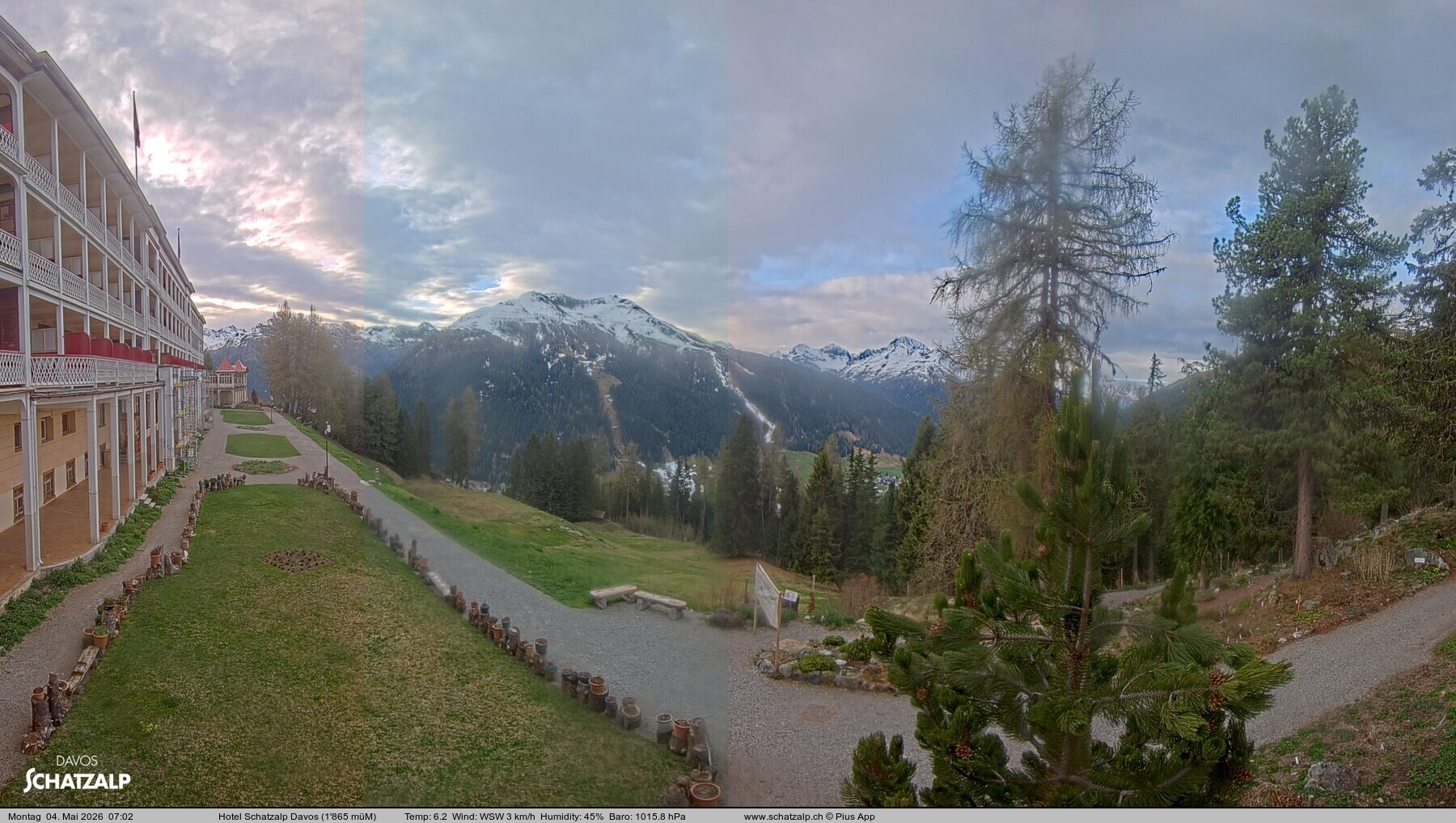Archiv Foto Webcam Hotel Schatzalp, Davos
