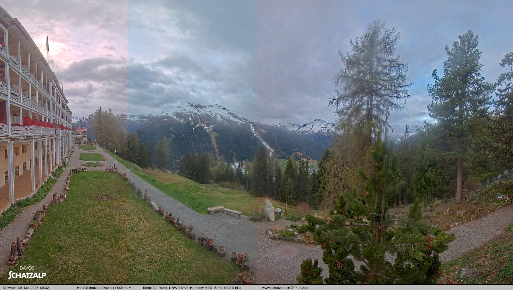 Archiv Foto Webcam Hotel Schatzalp, Davos