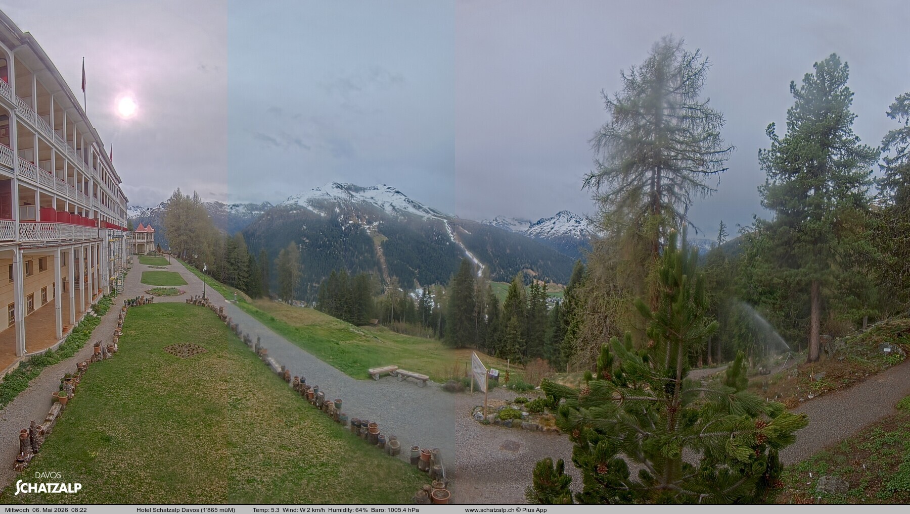 Archiv Foto Webcam Hotel Schatzalp, Davos