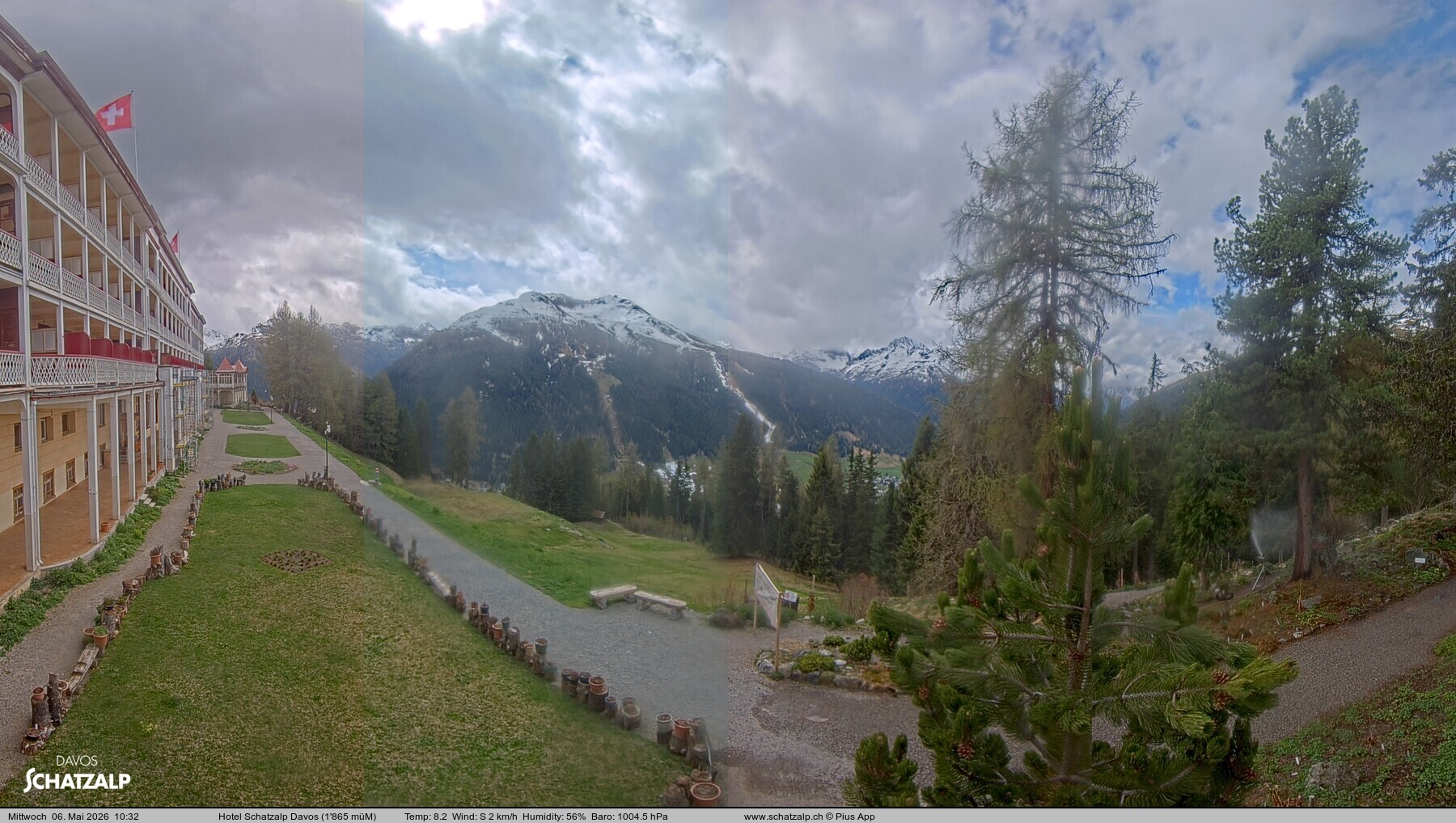 Archiv Foto Webcam Hotel Schatzalp, Davos