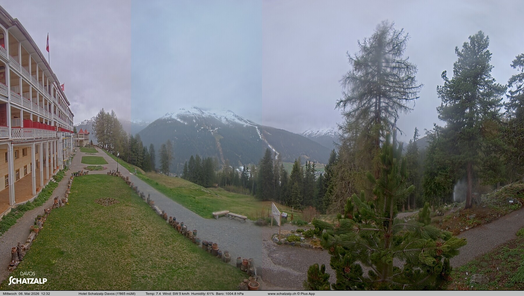Archiv Foto Webcam Hotel Schatzalp, Davos