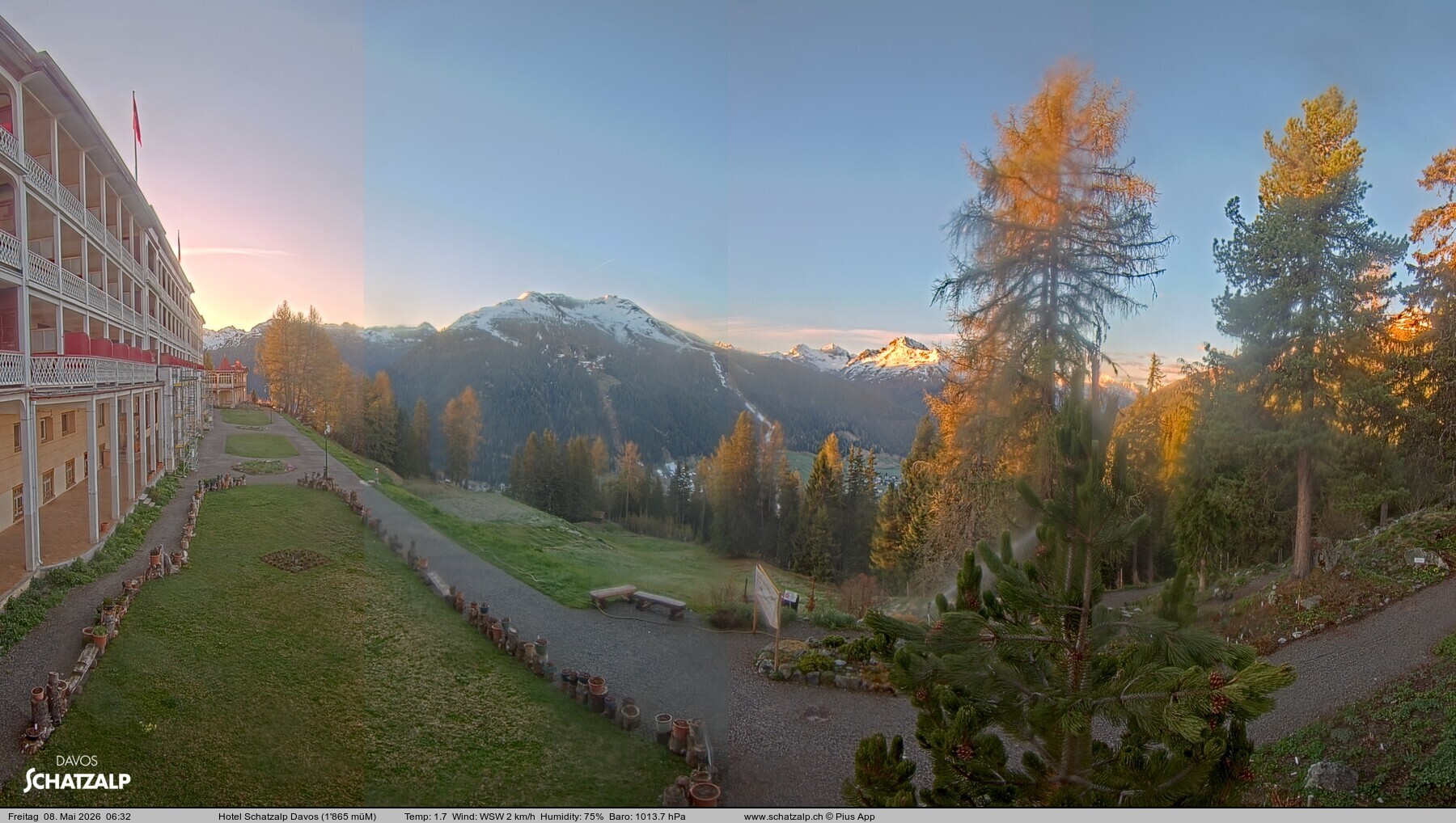 Archiv Foto Webcam Hotel Schatzalp, Davos