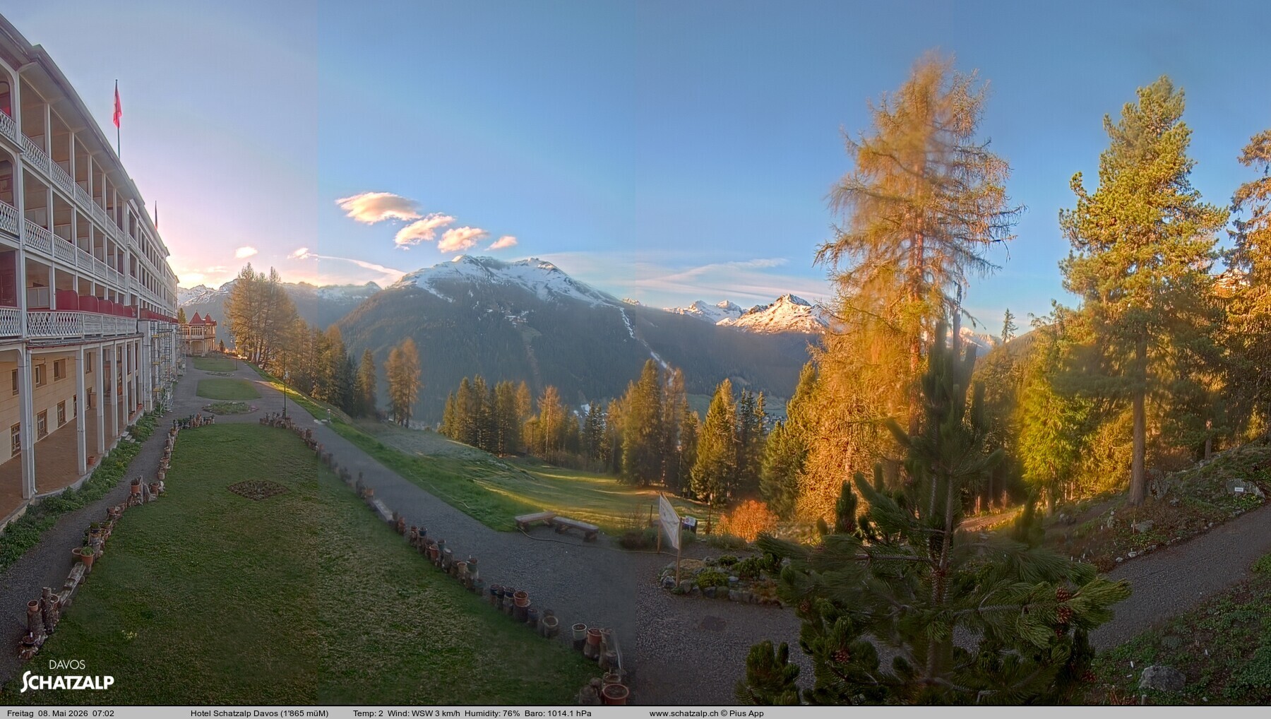Archiv Foto Webcam Hotel Schatzalp, Davos