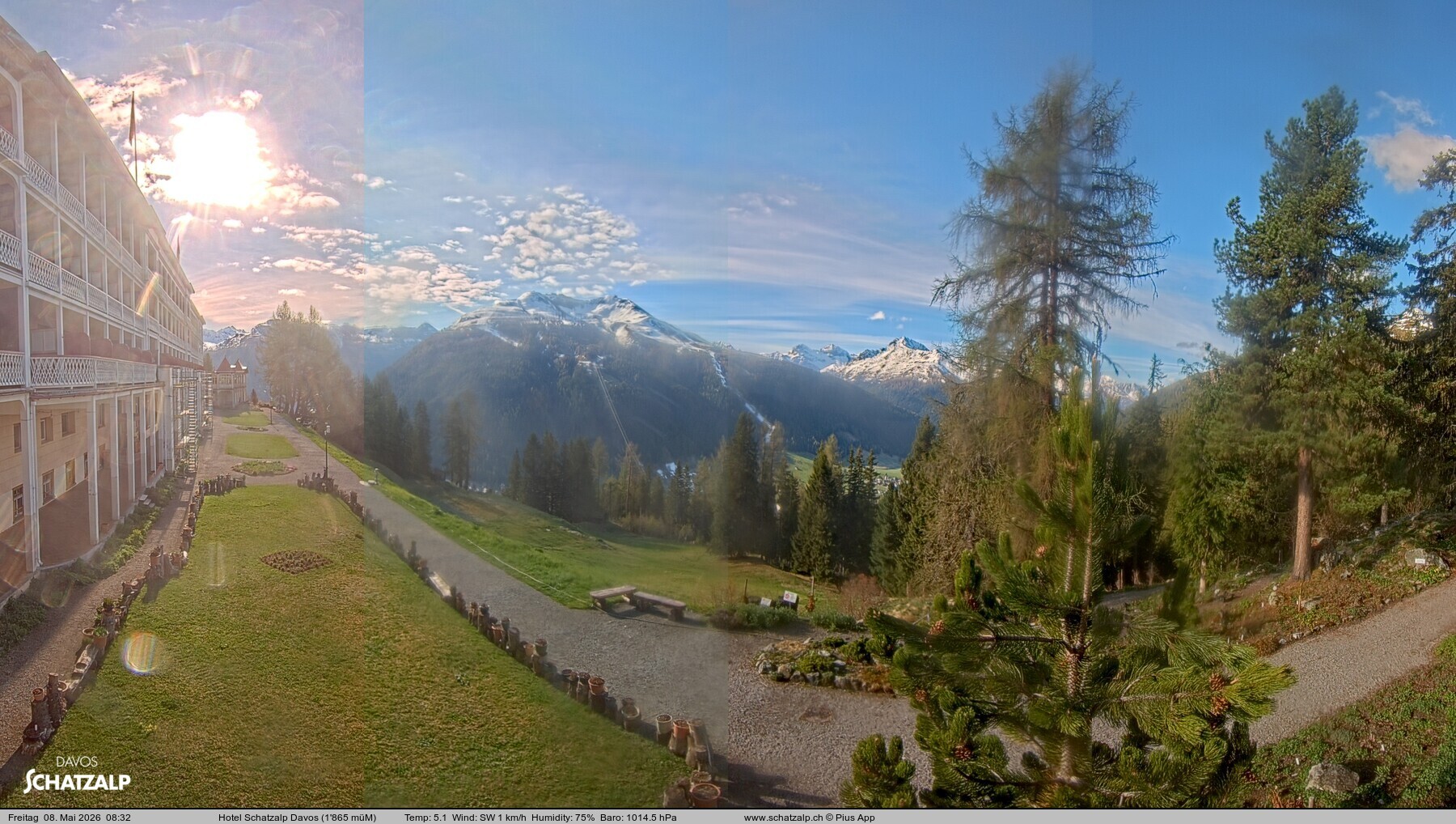 Archiv Foto Webcam Hotel Schatzalp, Davos