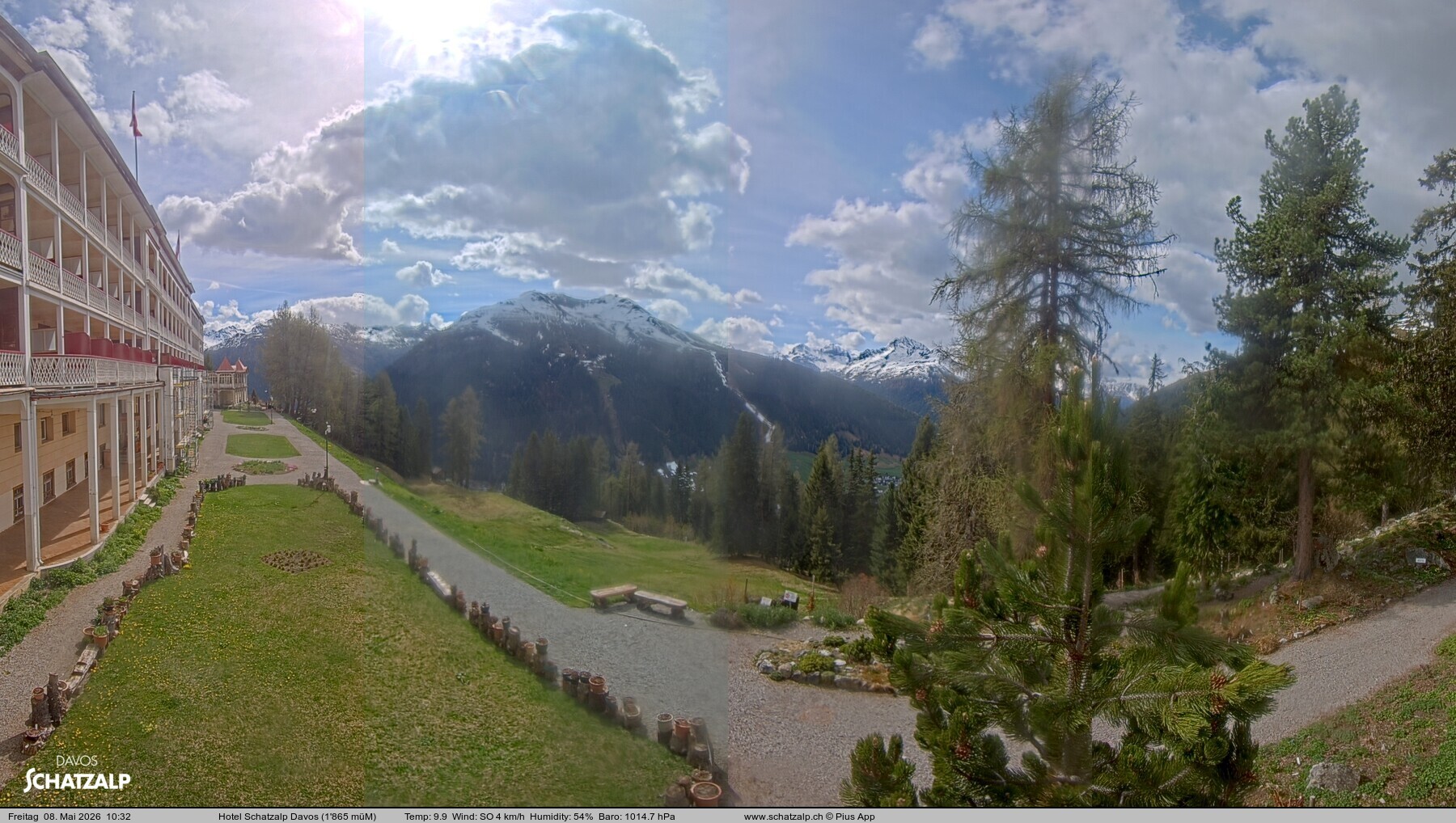 Archiv Foto Webcam Hotel Schatzalp, Davos