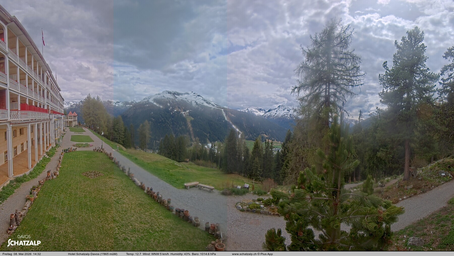 Archiv Foto Webcam Hotel Schatzalp, Davos