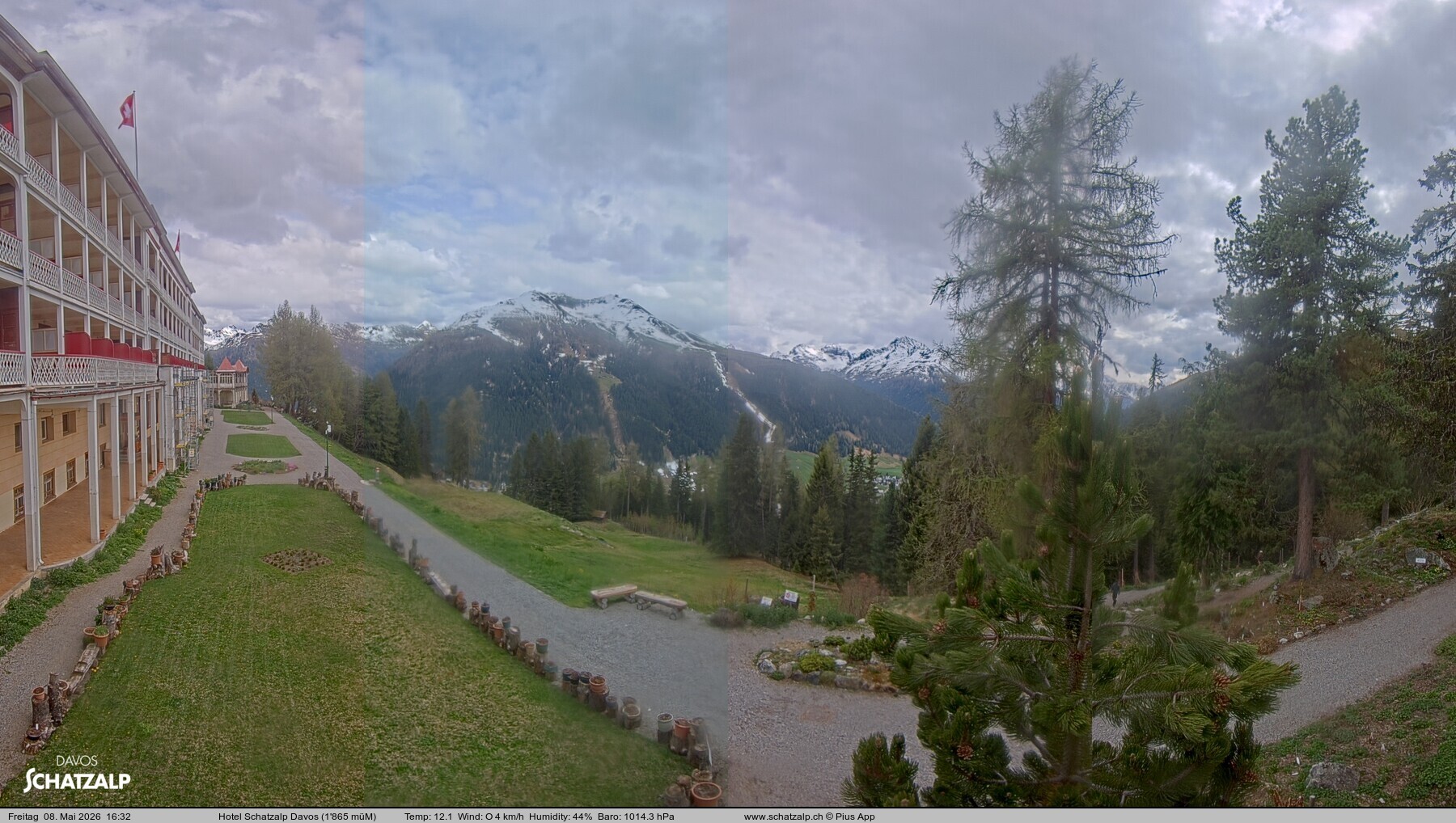 Archiv Foto Webcam Hotel Schatzalp, Davos