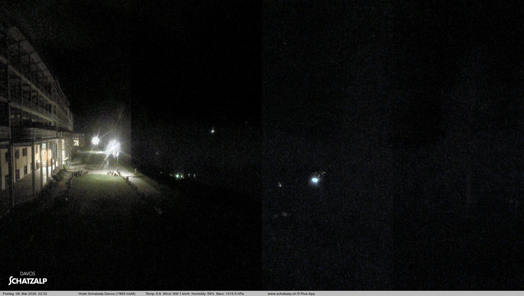 Archived image Webcam Schatzalp Hotel, Davos