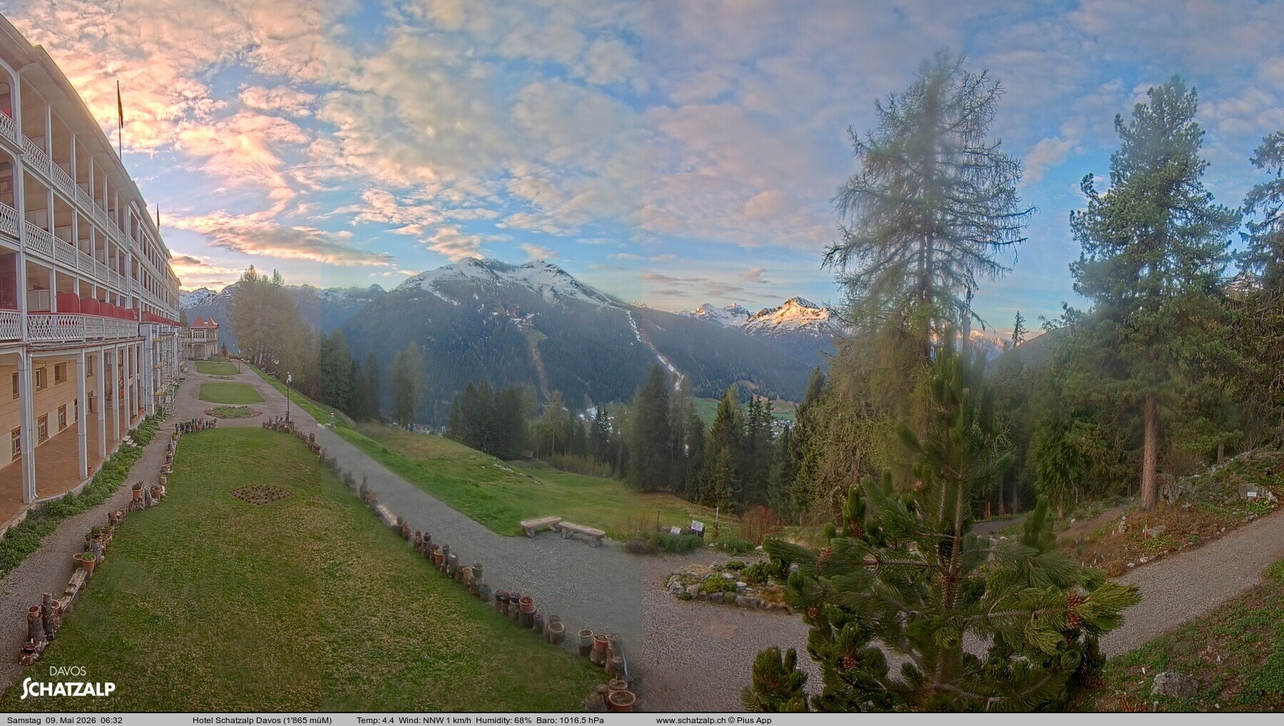 Archiv Foto Webcam Hotel Schatzalp, Davos