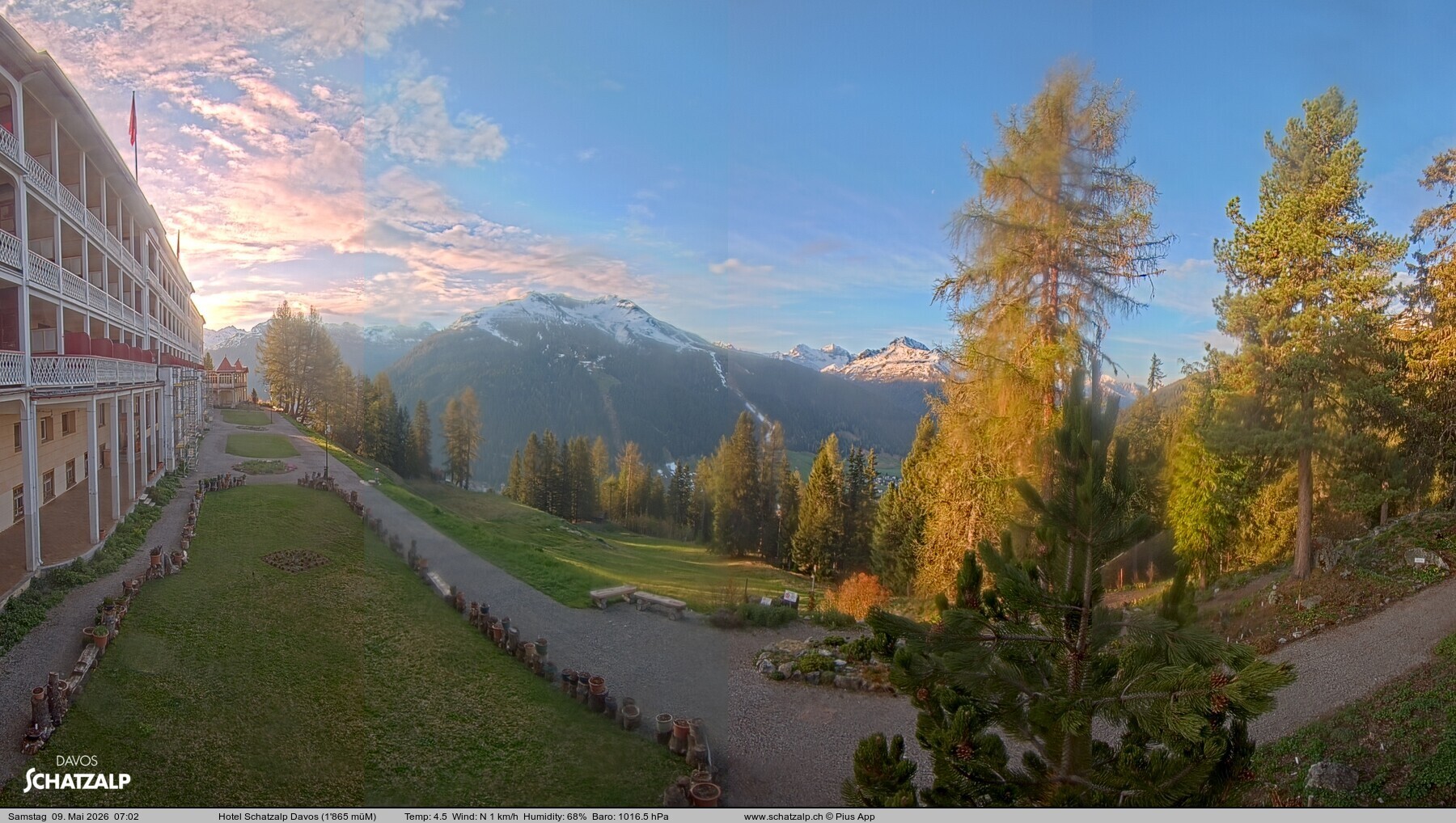 Archiv Foto Webcam Hotel Schatzalp, Davos