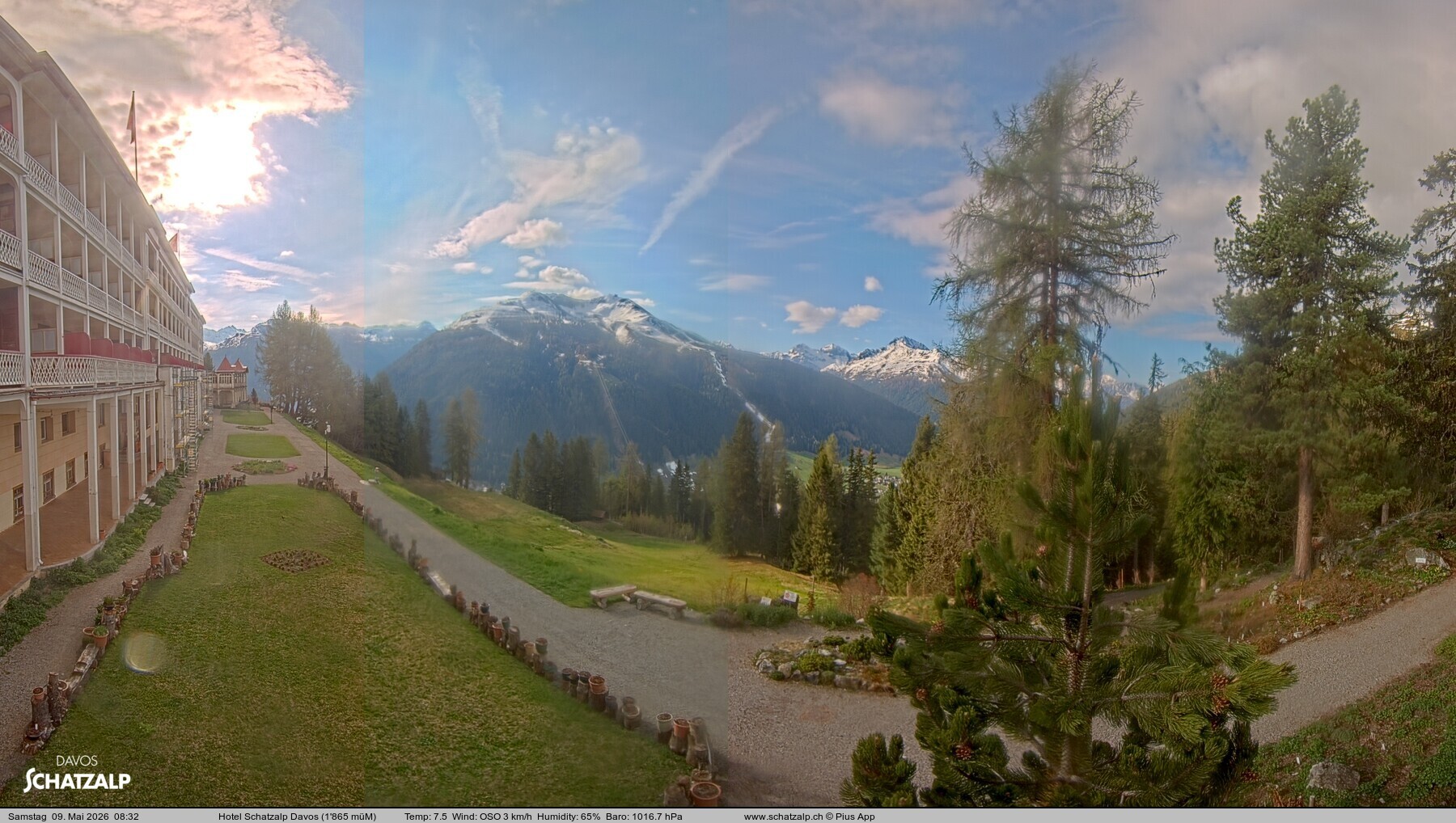 Archiv Foto Webcam Hotel Schatzalp, Davos