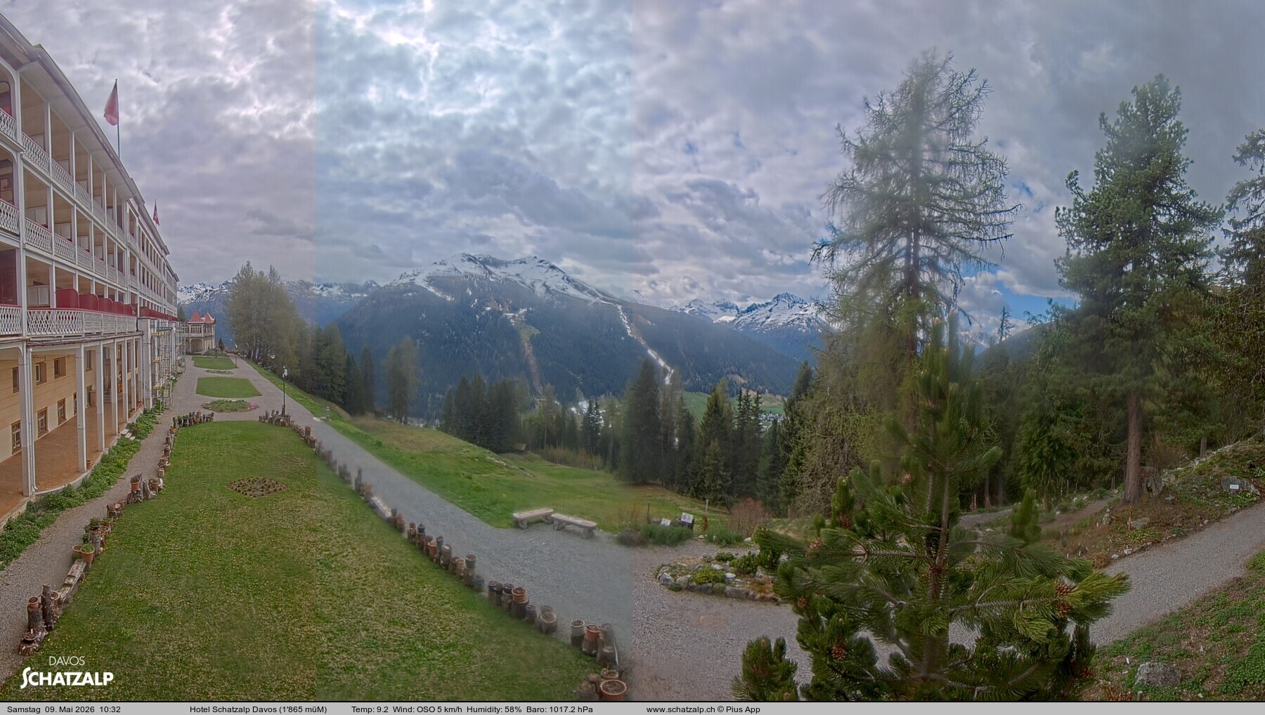 Archiv Foto Webcam Hotel Schatzalp, Davos