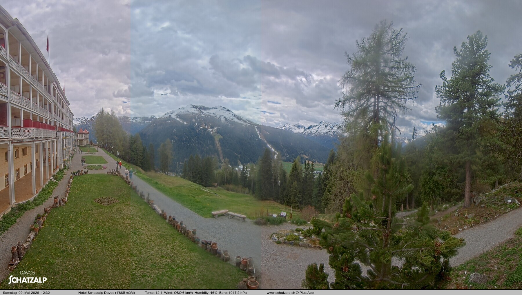 Archiv Foto Webcam Hotel Schatzalp, Davos